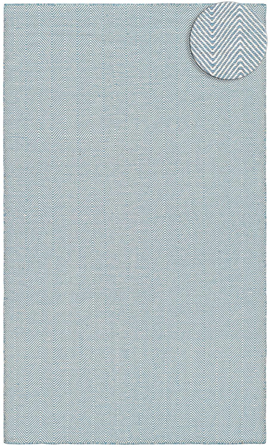 Couristan Cottages Bungalow Reversible Indoor/Outdoor Area Rug, 8' x 10', Denim