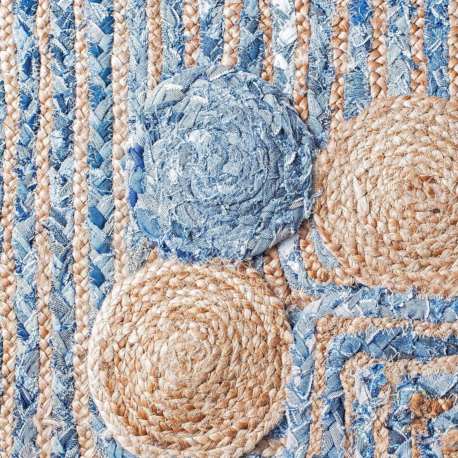 Zeitler Hand Woven Jute, Cotton Rug