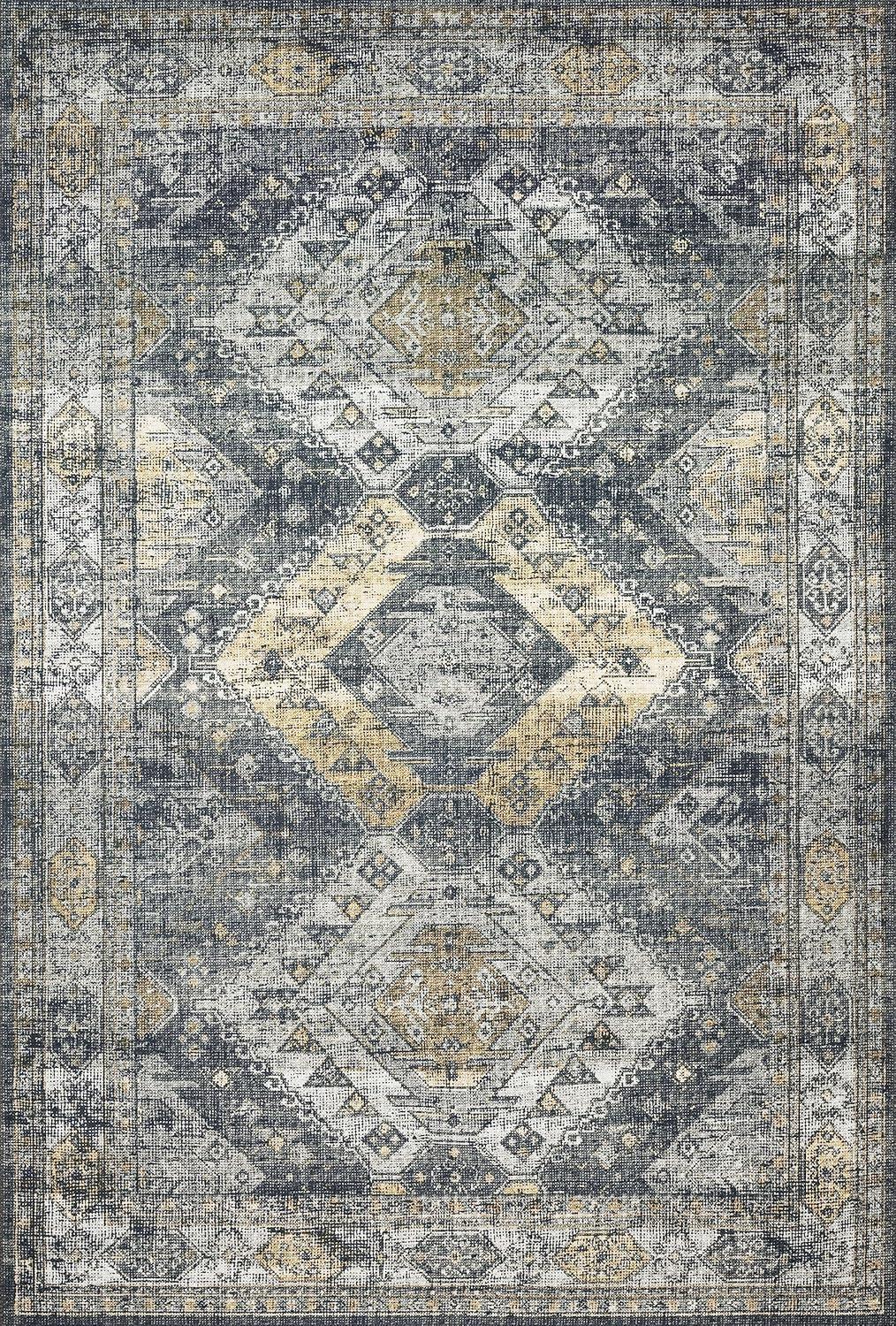 Loloi II Skye Oriental Graphite / Silver Area Rug