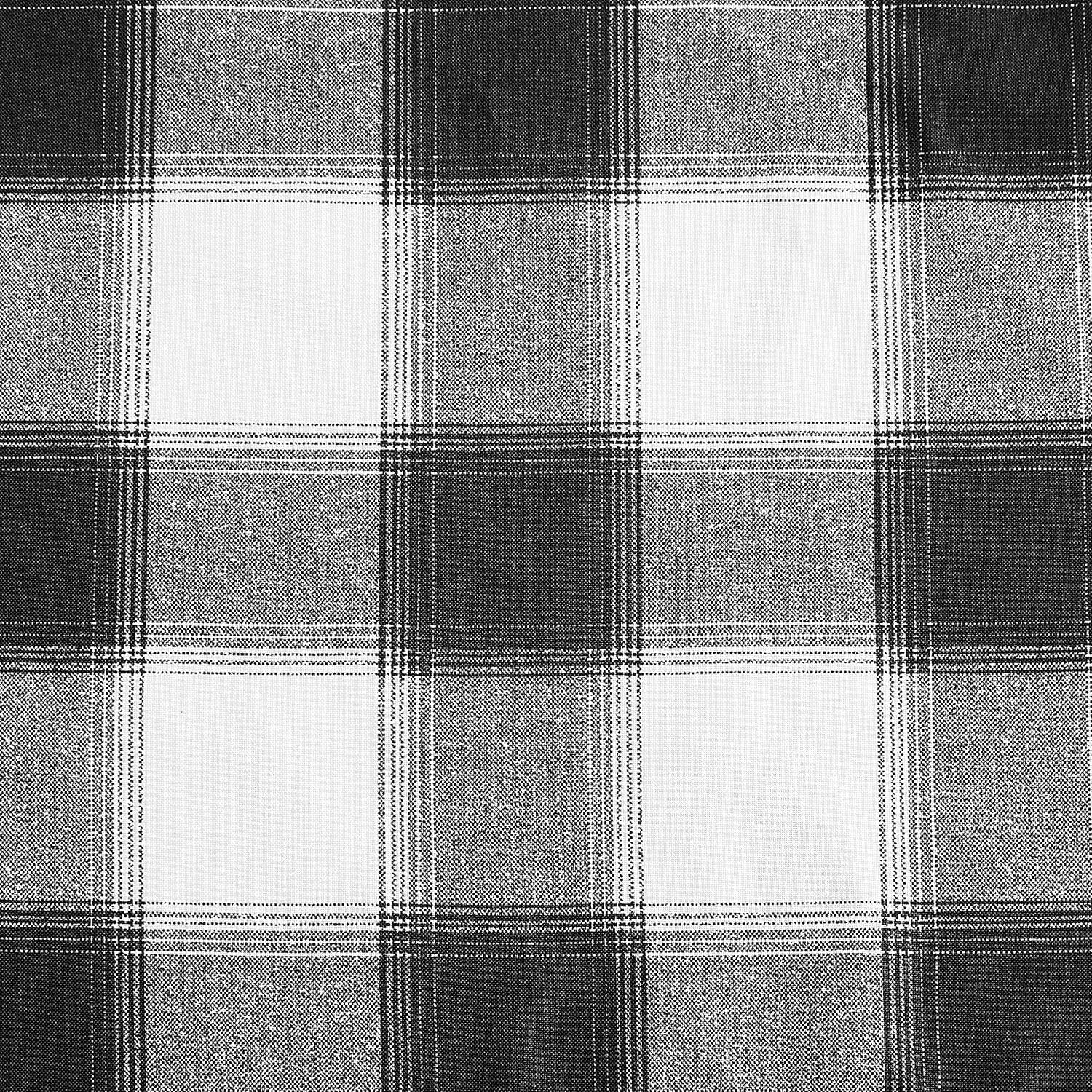 Eddie Bauer Eddie Bauer Canyon Plaid White Pole Top Window Valance