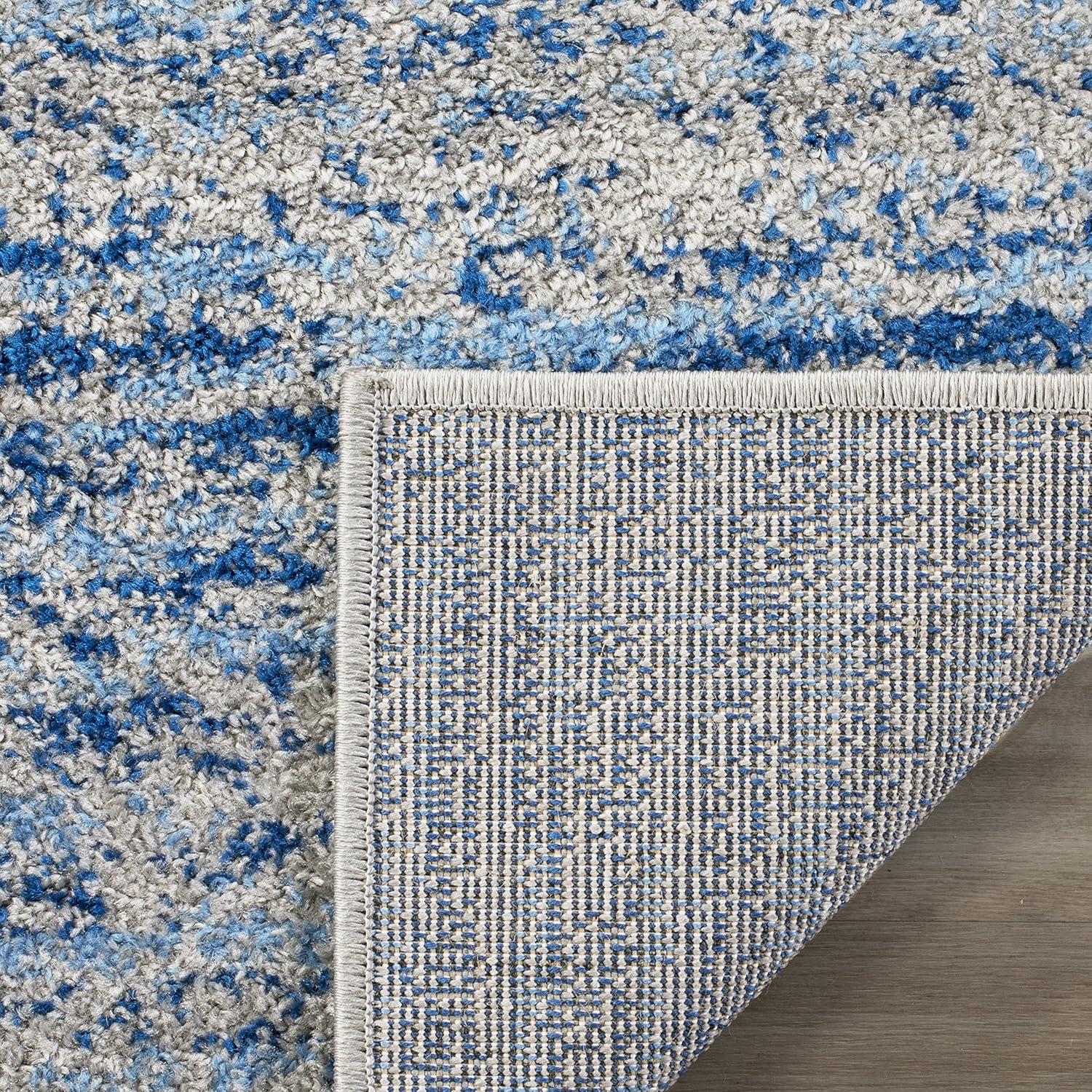 Adirondack ADR117 Machine Made Indoor Accent Rug - Blue/Silver - 3'x5' - Safavieh