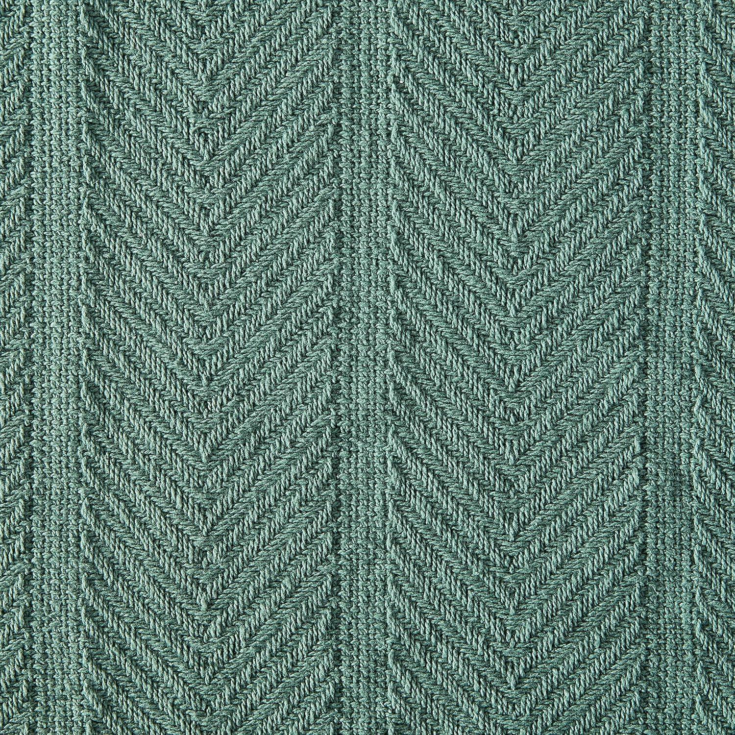 Eddie Bauer Herringbone Cotton Reversible Blanket