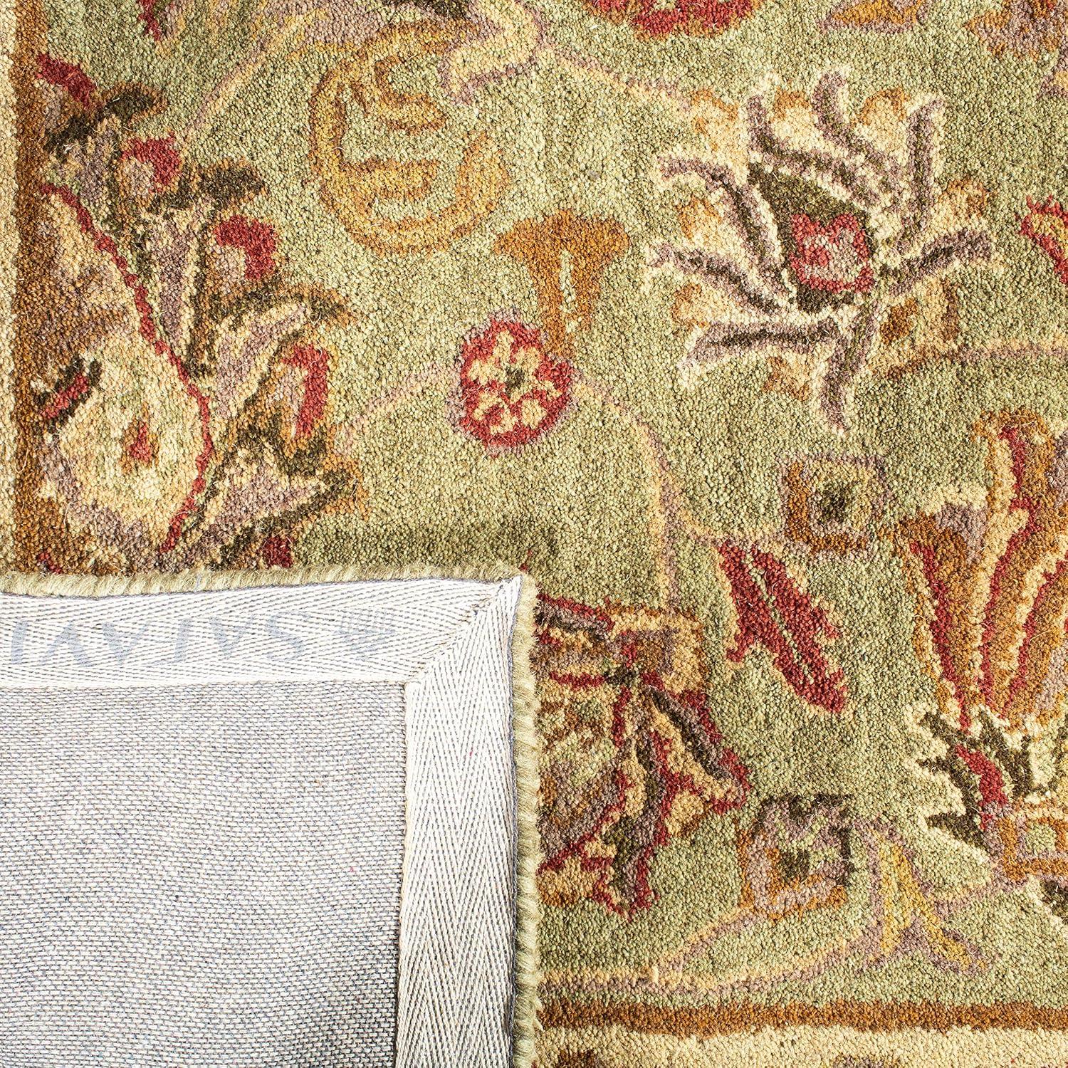 Heritage HG343 Hand Tufted Area Rug - Green/Gold - 4'x6' - Safavieh.