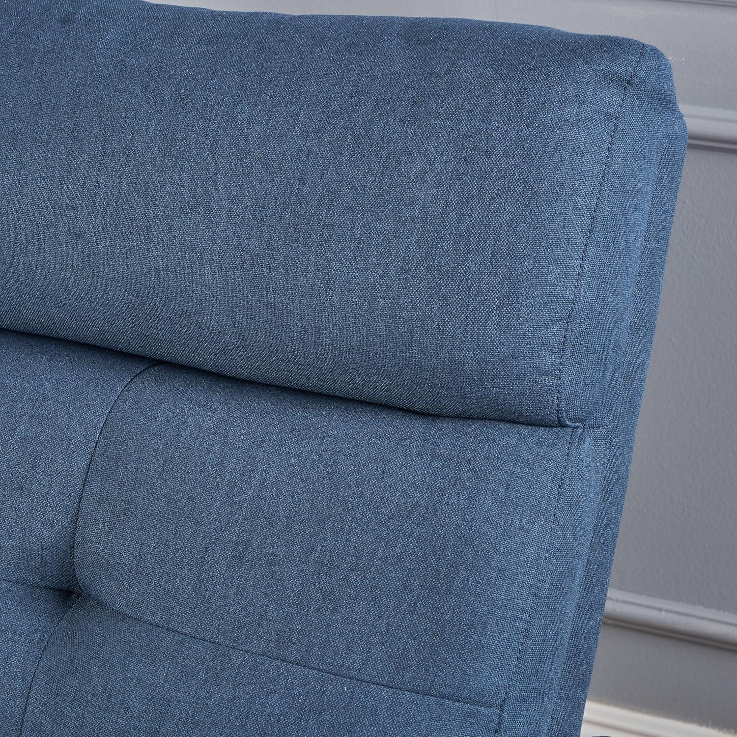 Christopher Knight Home Halima 2-Seater Recliner - Navy : Upholstered Polyester, Hardwood Frame