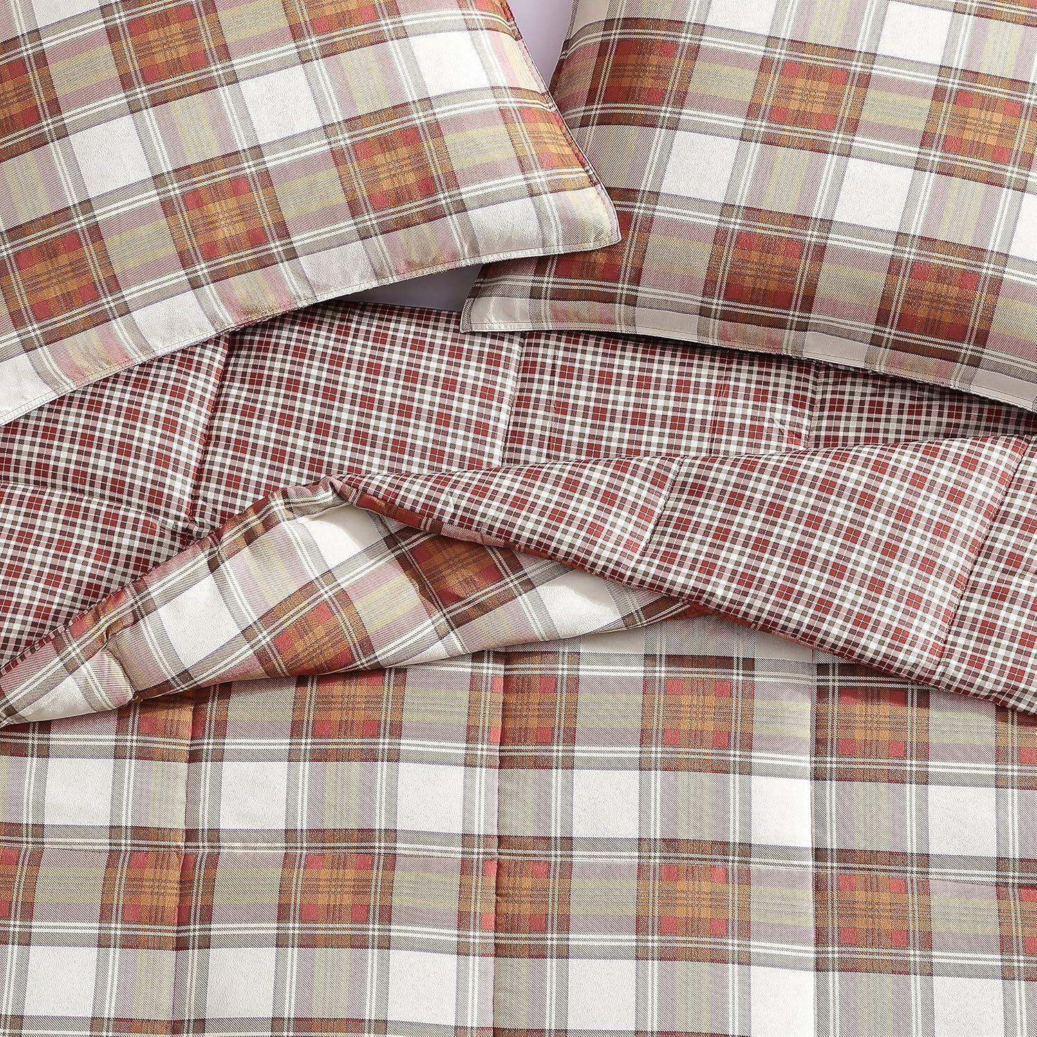 Edgewood Plaid Reversible Comforter Set - Eddie Bauer