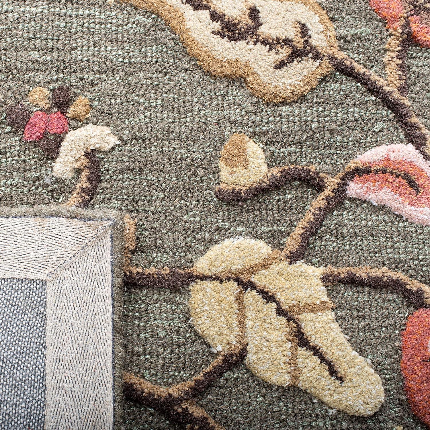 SAFAVIEH Martha Stewart Autumn Woods Floral Area Rug, Francesca Black, 2'6" x 4'3"