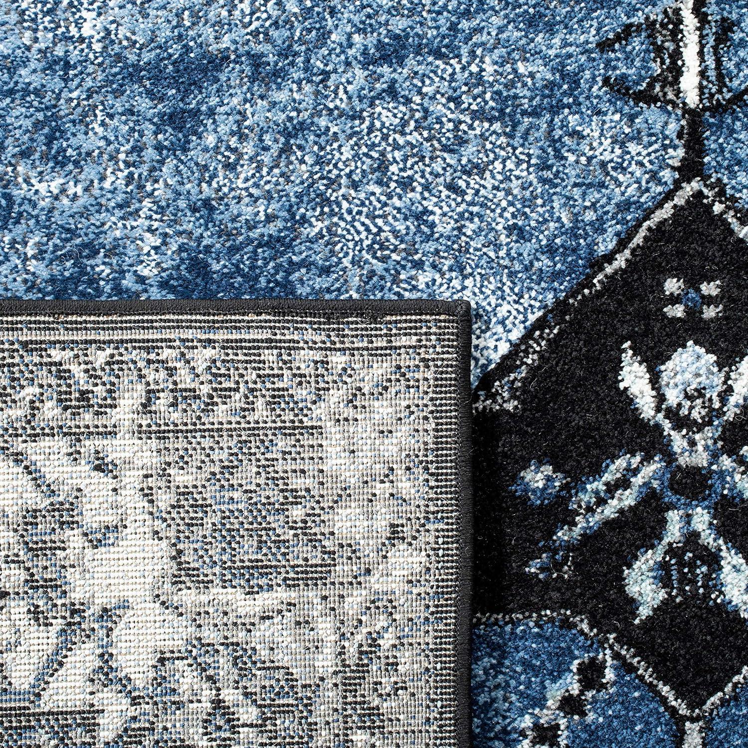 SAFAVIEH Vintage Hamadan Samia Oriental Area Rug, Blue/Grey, 9' x 12'