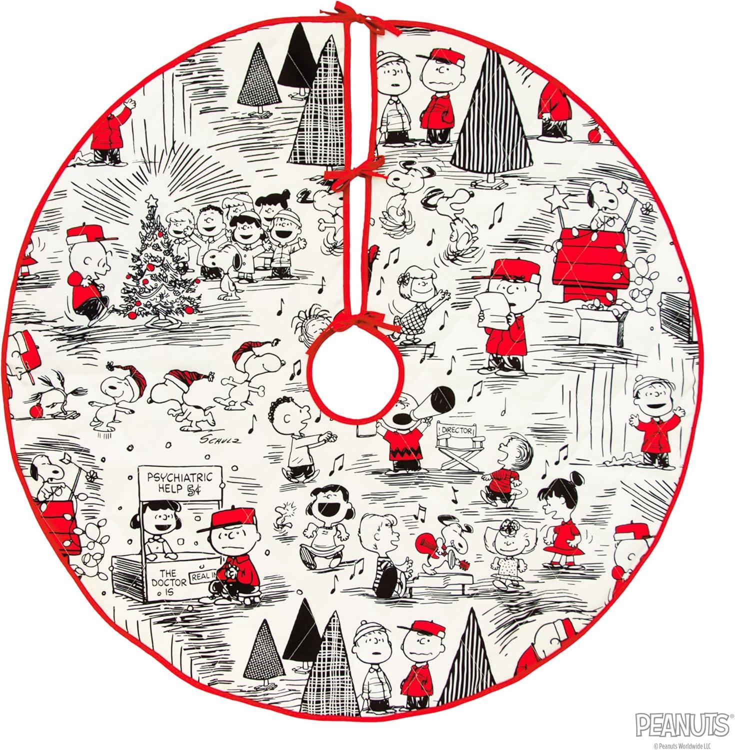 Peanuts® Fabric Hallmark Tree Skirt, 40"