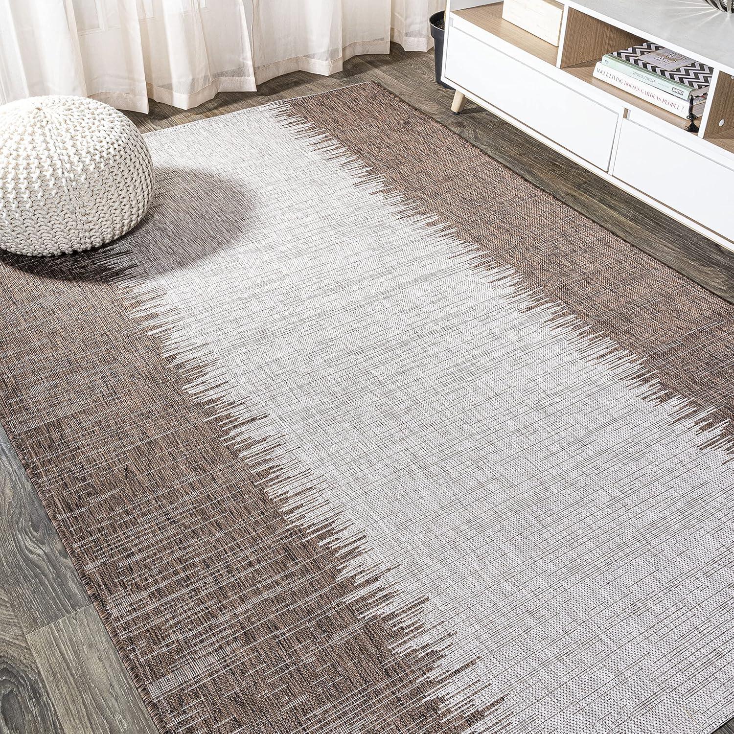 Tavira Modern Strie' Indoor/Outdoor Runner Rug - JONATHAN Y