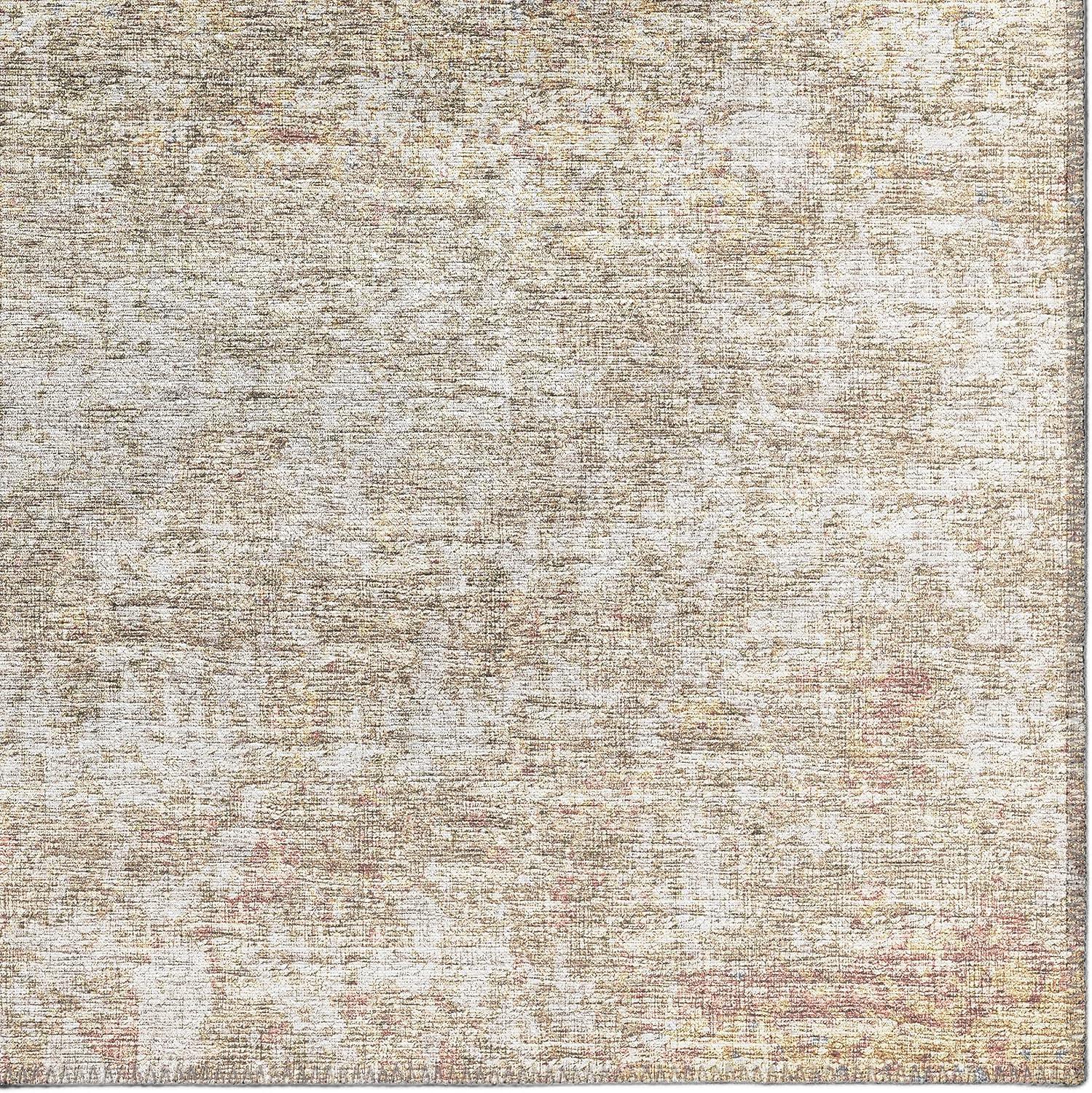 Rylee Beige Chenille Flat Woven Indoor/Outdoor Rug