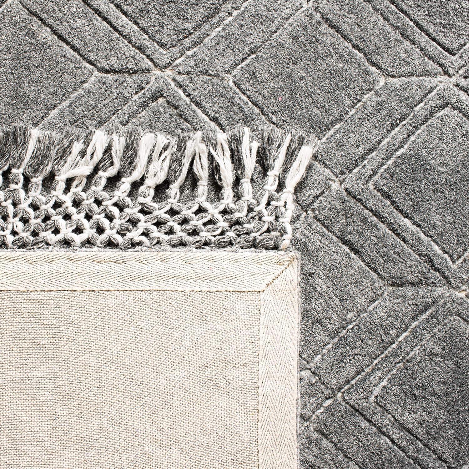 Casablanca CSB664 Hand Tufted Area Rug - Charcoal - 8'x10' - Safavieh.