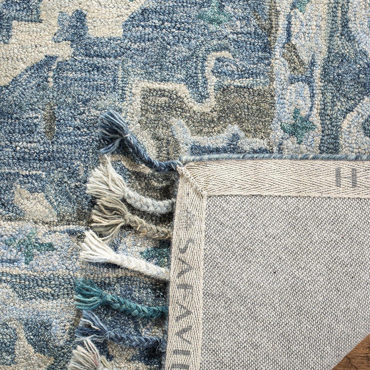 Aspen APN230 Hand Tufted Indoor Area Rug - Dark Blue/Grey - 10'x14' - Safavieh