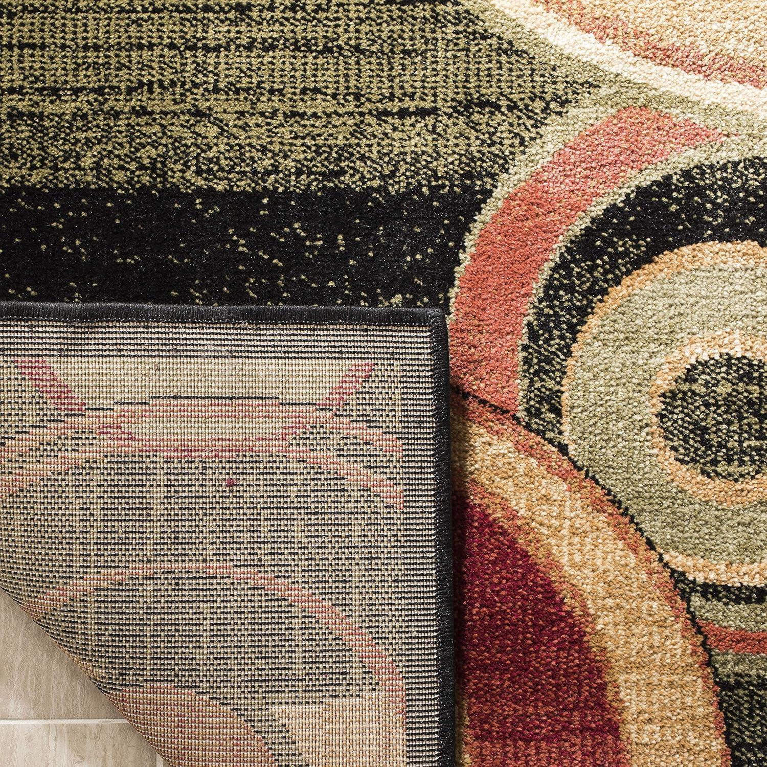 Lyndhurst LNH225 Power Loomed Runner Rug - Black/Multi - 2'3"x6' - Safavieh