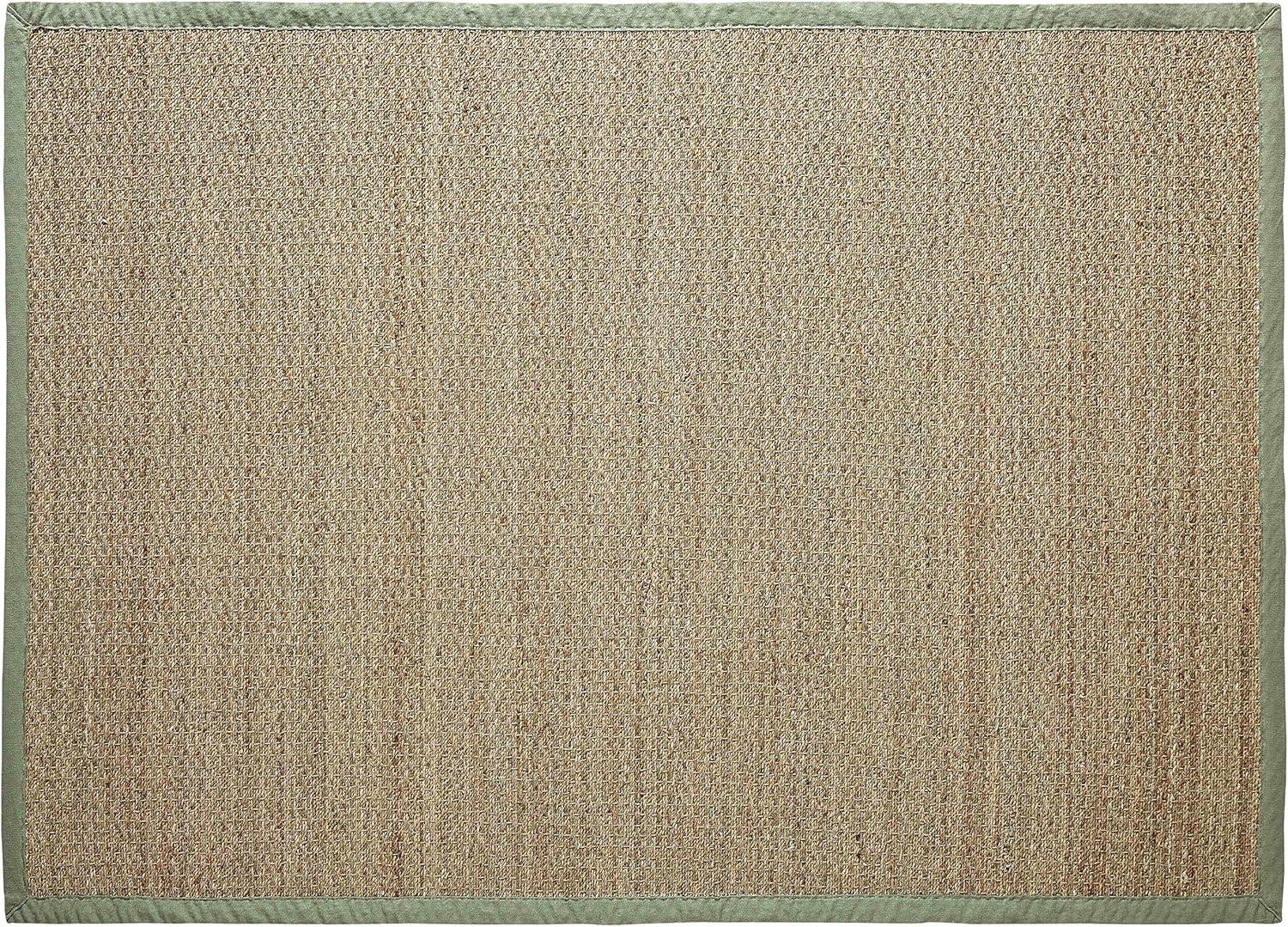 Chesapeake Seagrass Area Rug with Sage border (5'x7')
