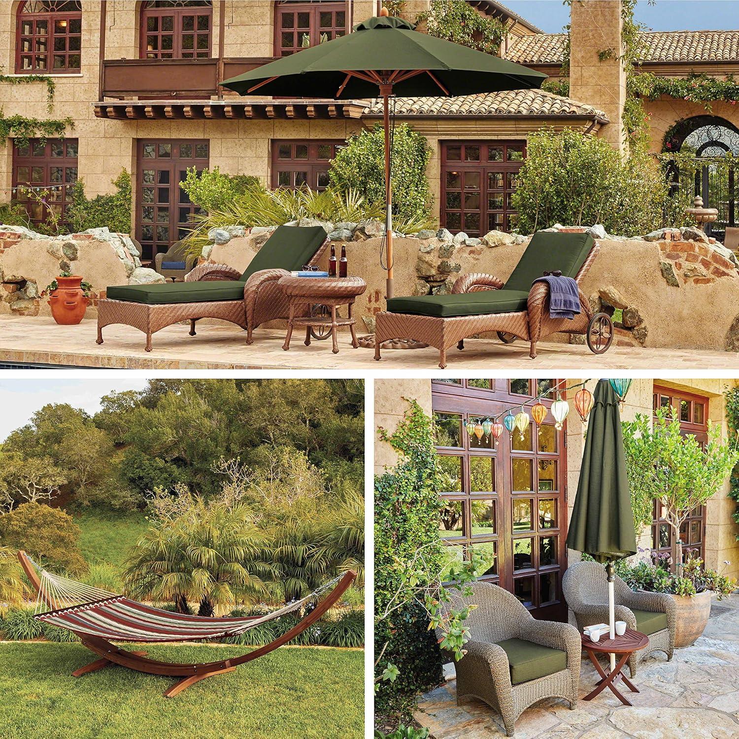 Classic Accessories Montlake FadeSafe Water-Resistant Patio Cushion Set, 25x22x4 in, Heather Fern