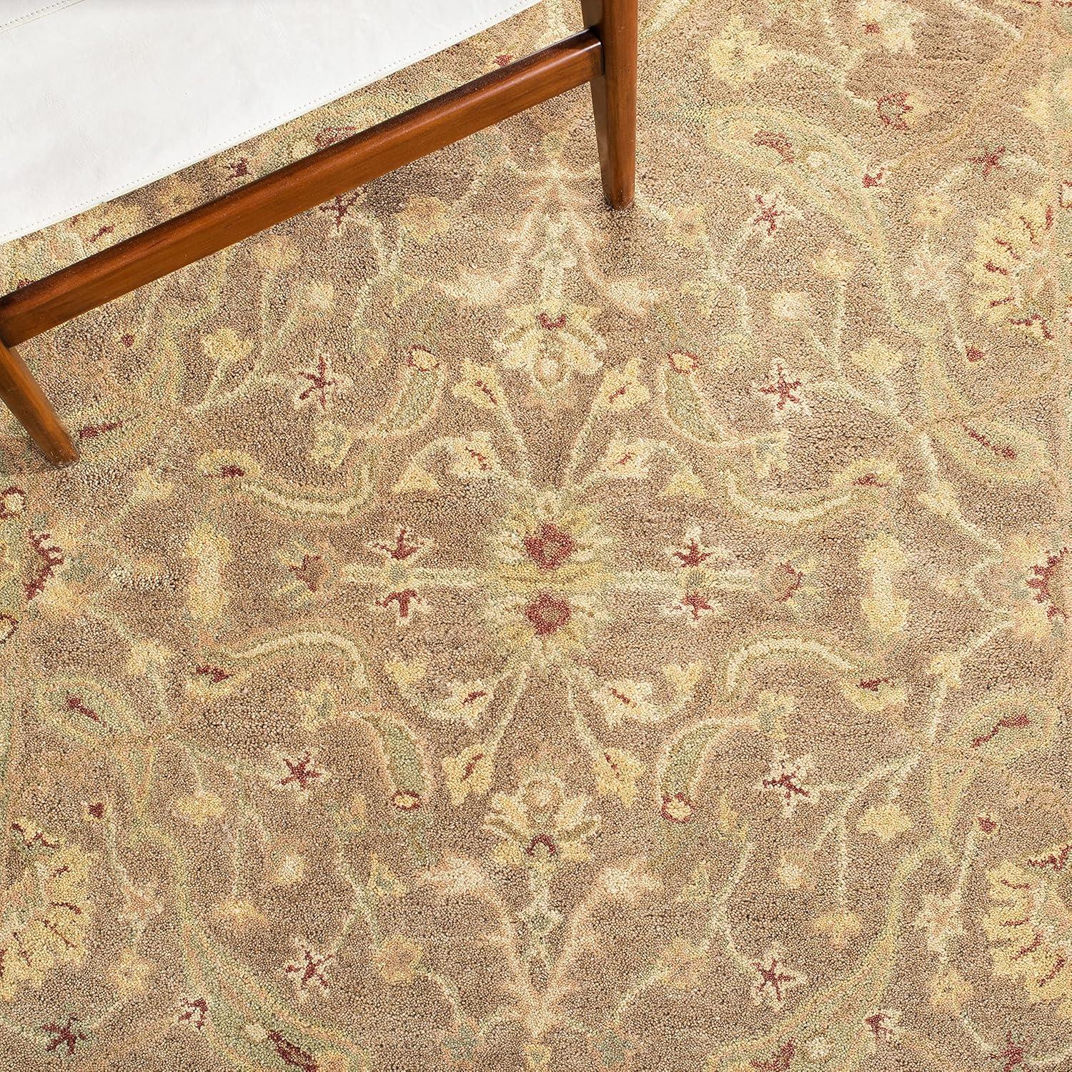 SAFAVIEH Antiquity Beaufort Oriental Wool Area Rug, Brown/Gold, 8'3" x 11'