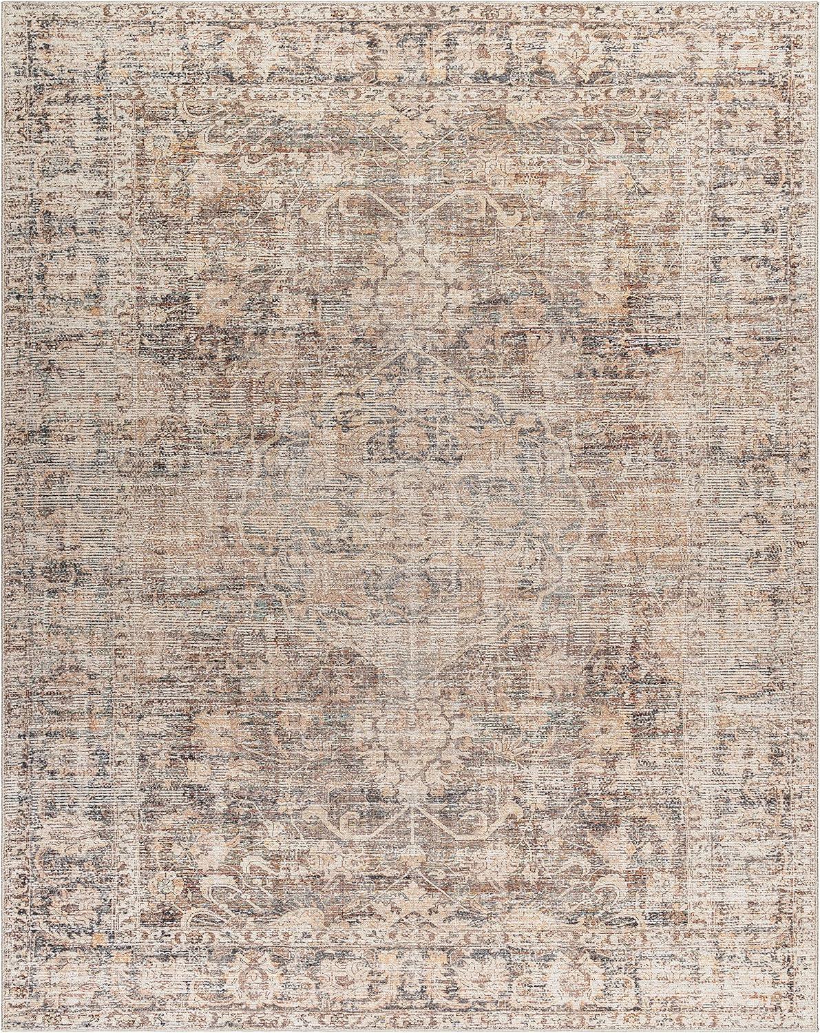 Becki Owens x Livabliss Marlene Vintage Dark Brown Area Rug