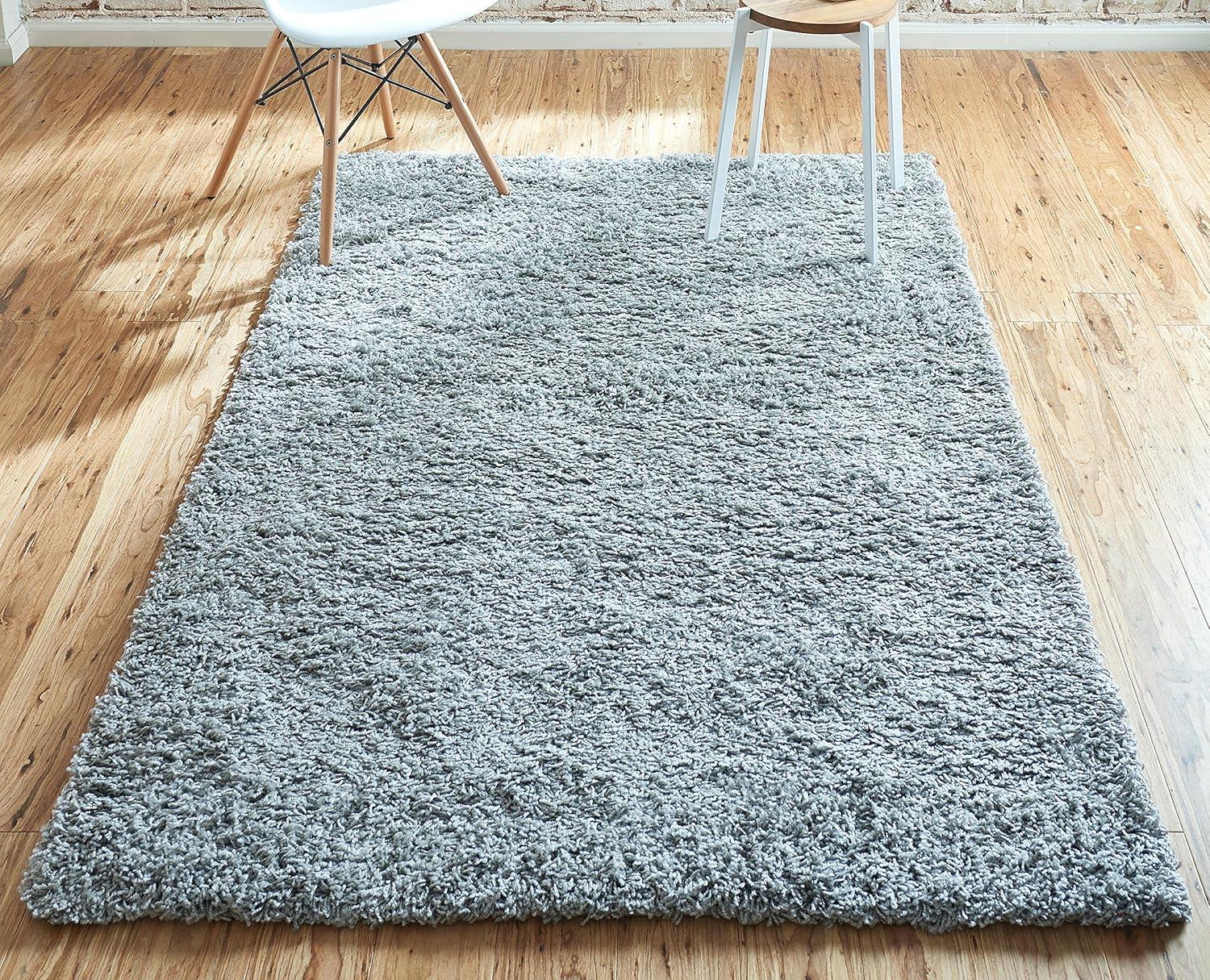 Unique Loom Solid Shag Solid Indoor Woven Area Rug