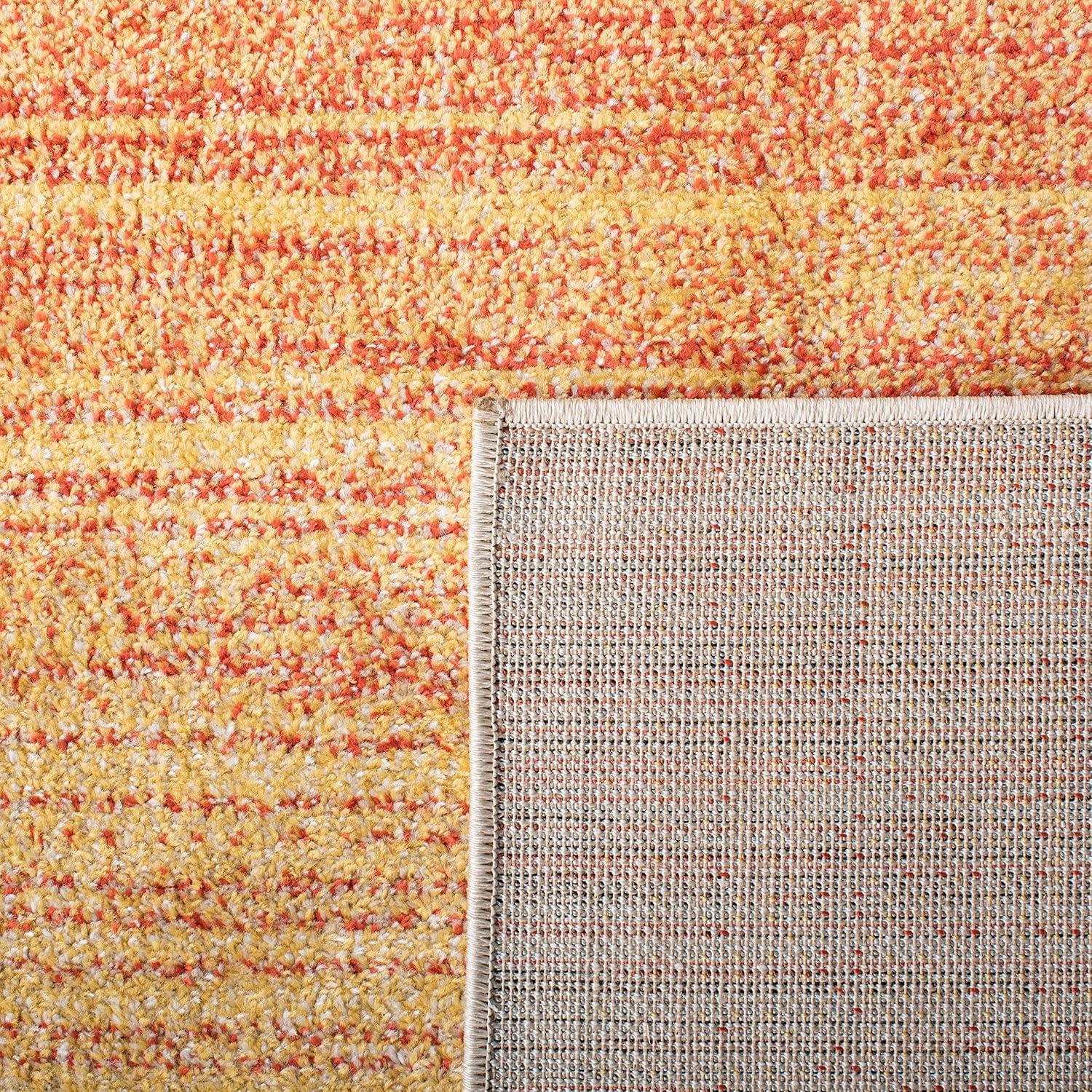 Adirondack Orange and Red 6' x 9' Gradient Area Rug
