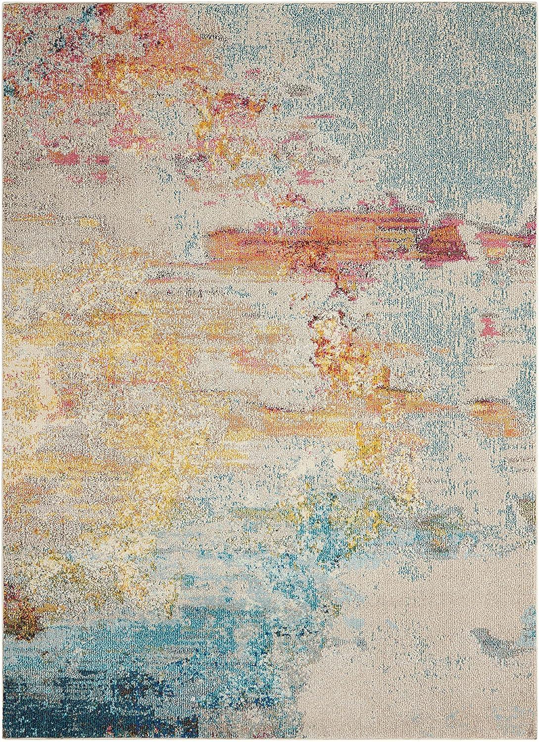 Nourison Celestial CES02 Sealife Indoor Area Rug 3'11" x 5'11"