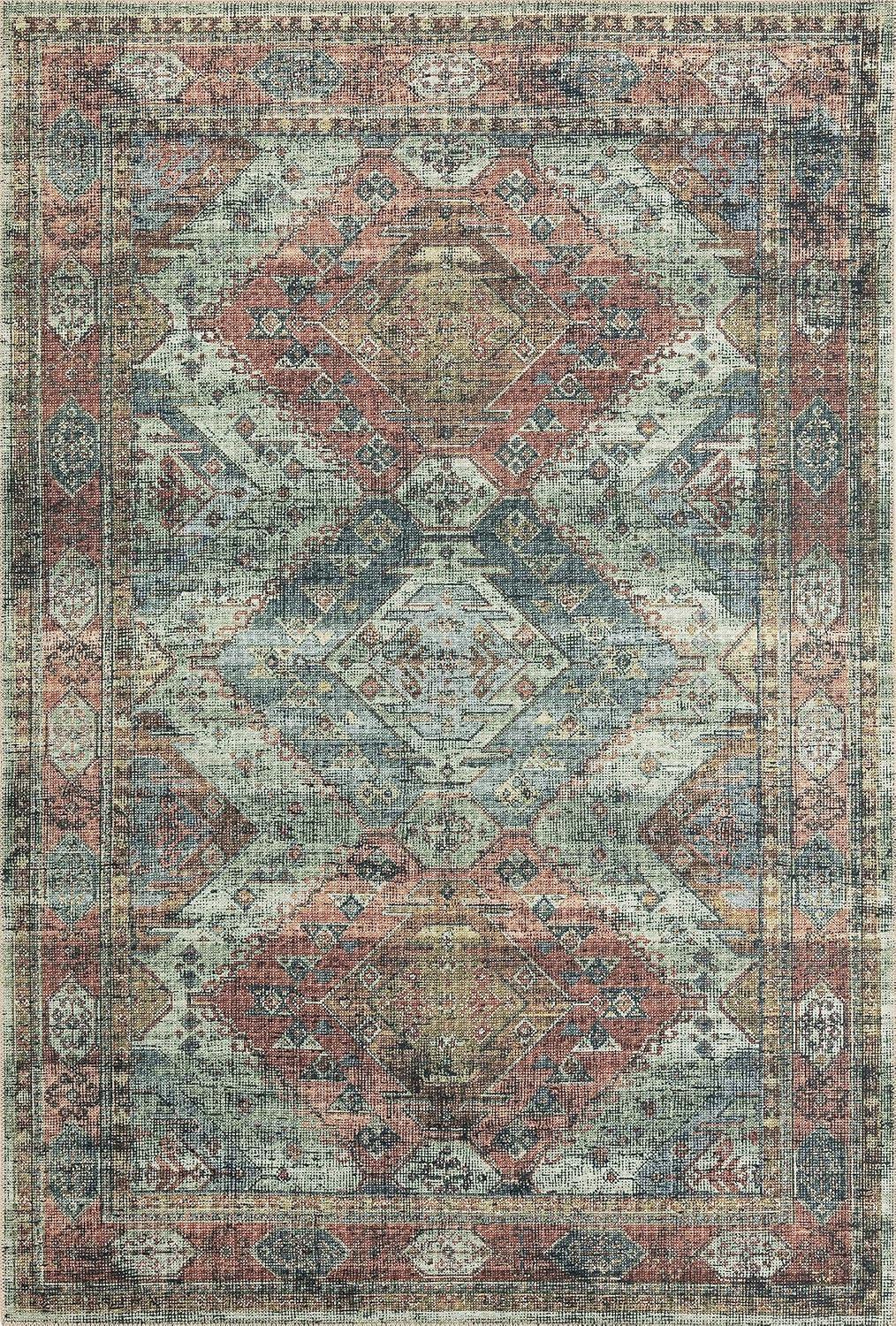 Loloi II Skye Oriental Apricot / Mist Area Rug