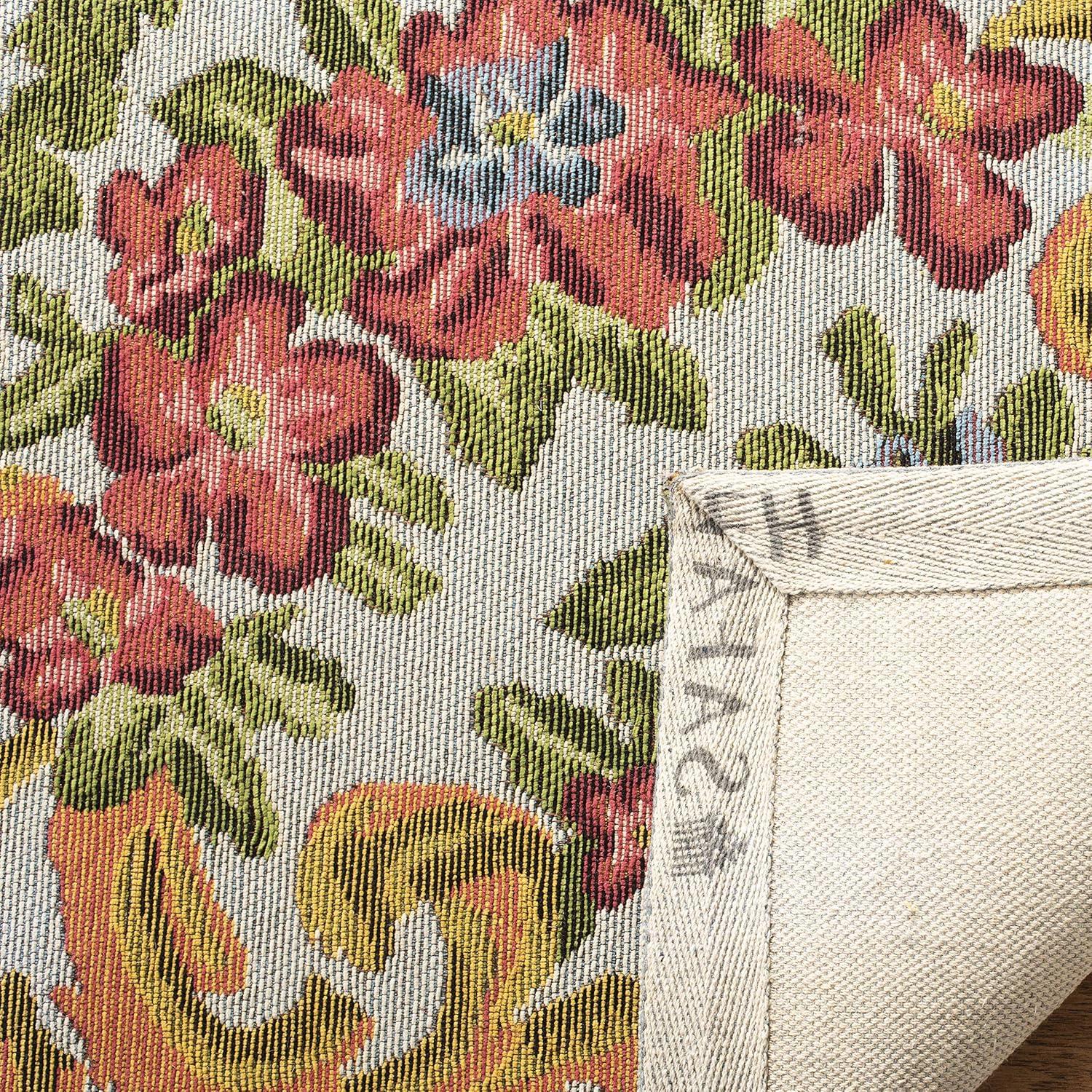Classic Vintage CLV112 Power Loomed Area Rug - Ivory/Rose - 6'x9' - Safavieh..