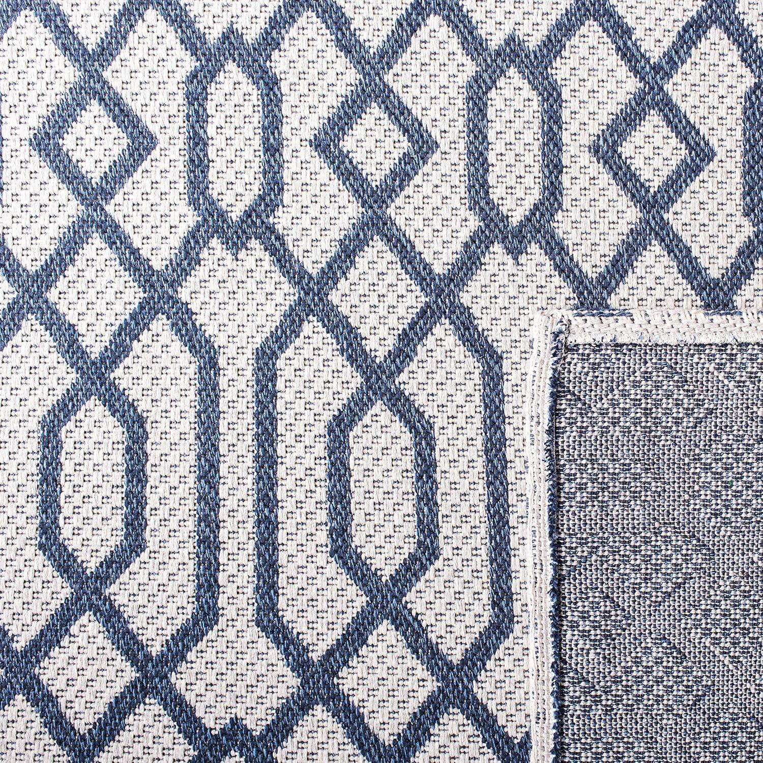 Augustine AGT421 Power Loomed Area Rug - Navy/Light Grey - 8'x10' - Safavieh.