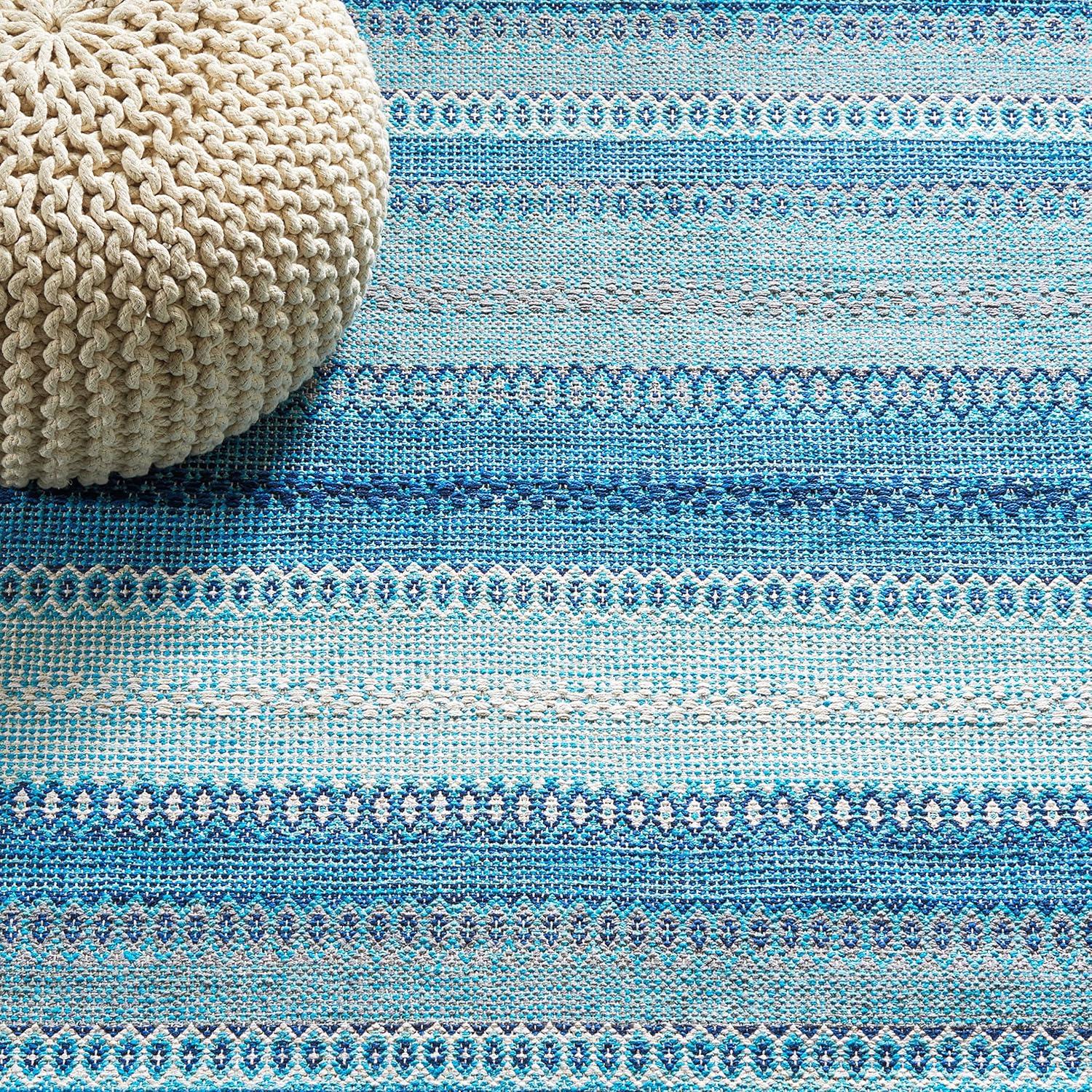 Montauk MTK851 Hand Woven Area Rug - Grey/Blue - 3'x5' - Safavieh.