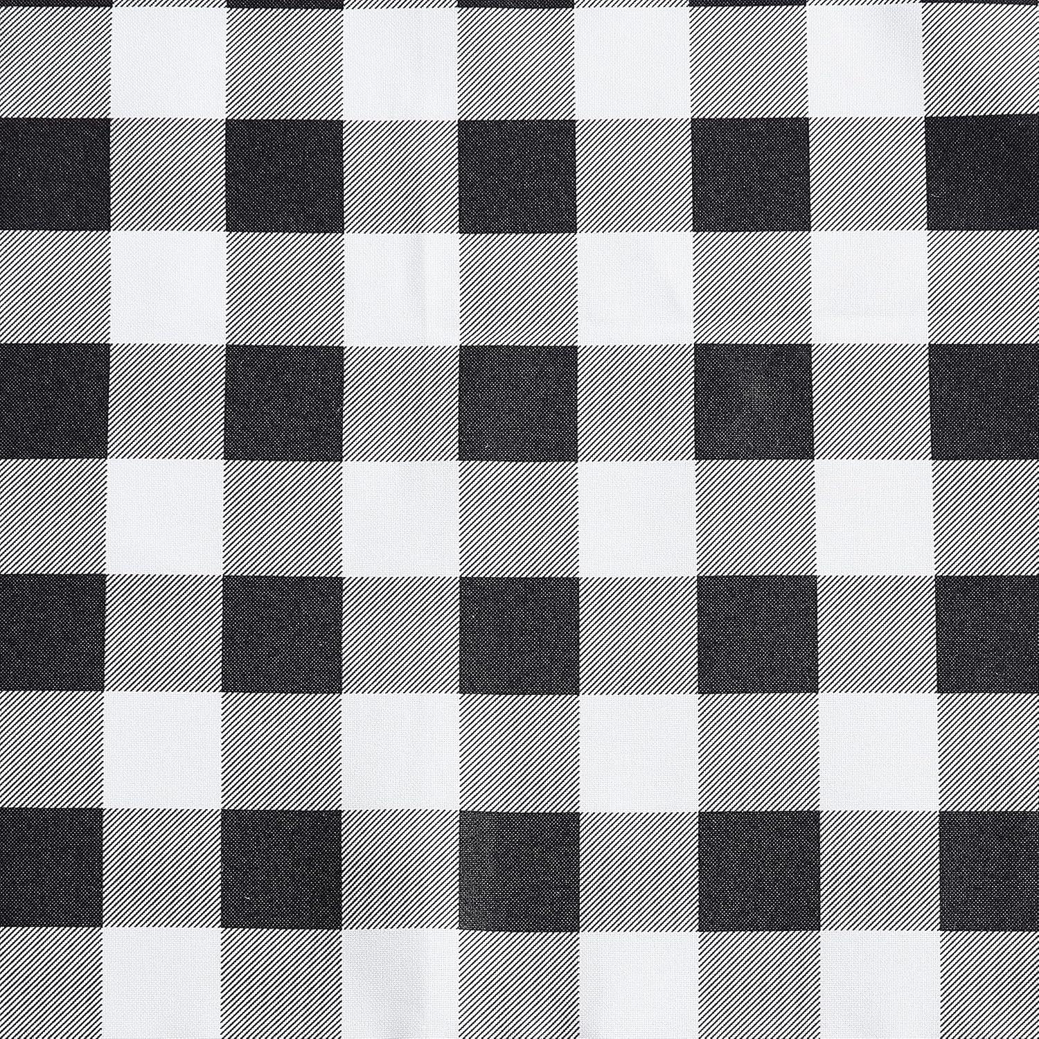 Eddie Bauer Mountain Plaid Black Tab Top Window Valance | Wayfair