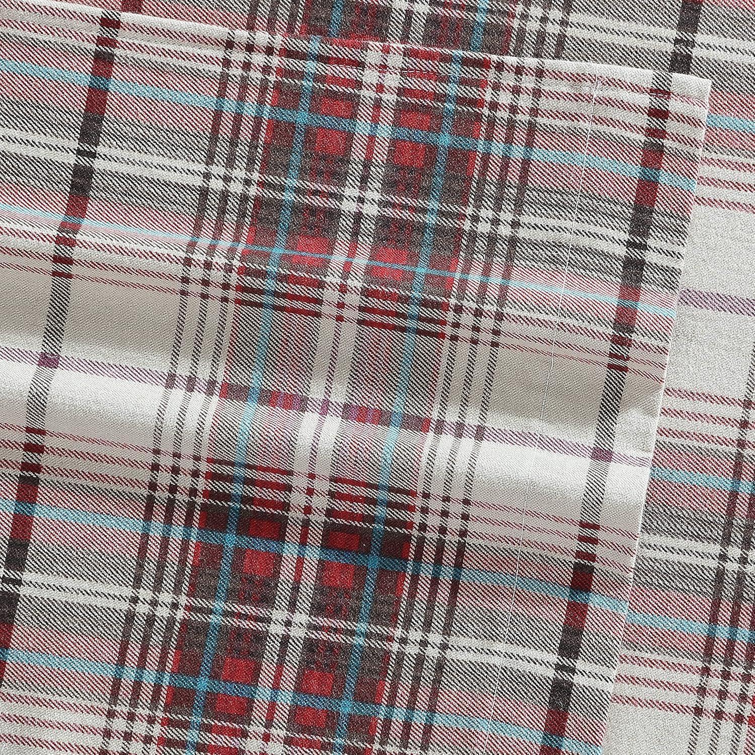 Eddie Bauer Flannel Sheet Set, King, Montlake Plaid