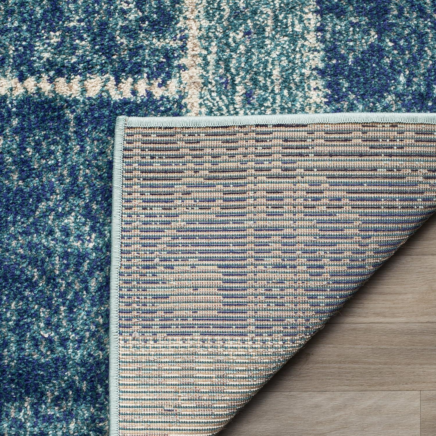 Monaco MNC216 Power Loomed Indoor Accent Rug - Blue/Multi - 3'x5' - Safavieh