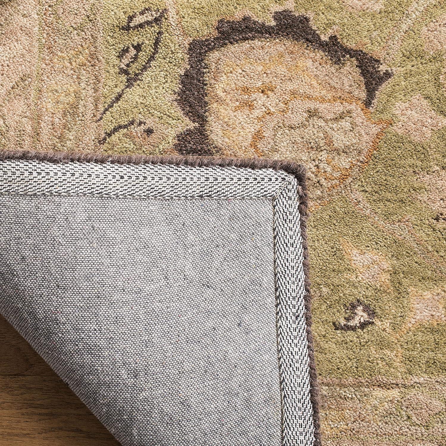 Anatolia AN512 Hand Tufted Indoor Accent Rug - Sage/Beige - 2'x3' - Safavieh