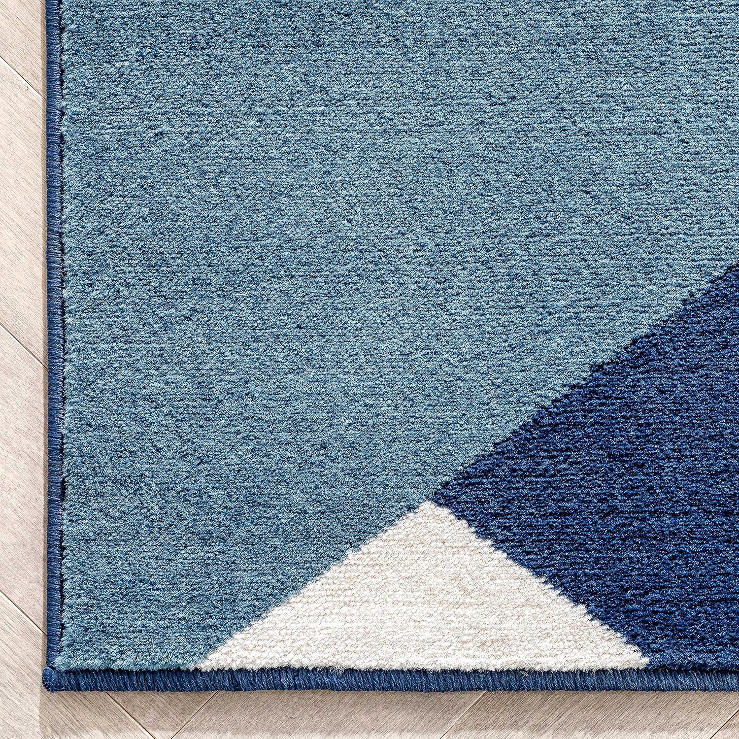 Markovich Gold Modern Geometric Stripes 3D Textured Rug