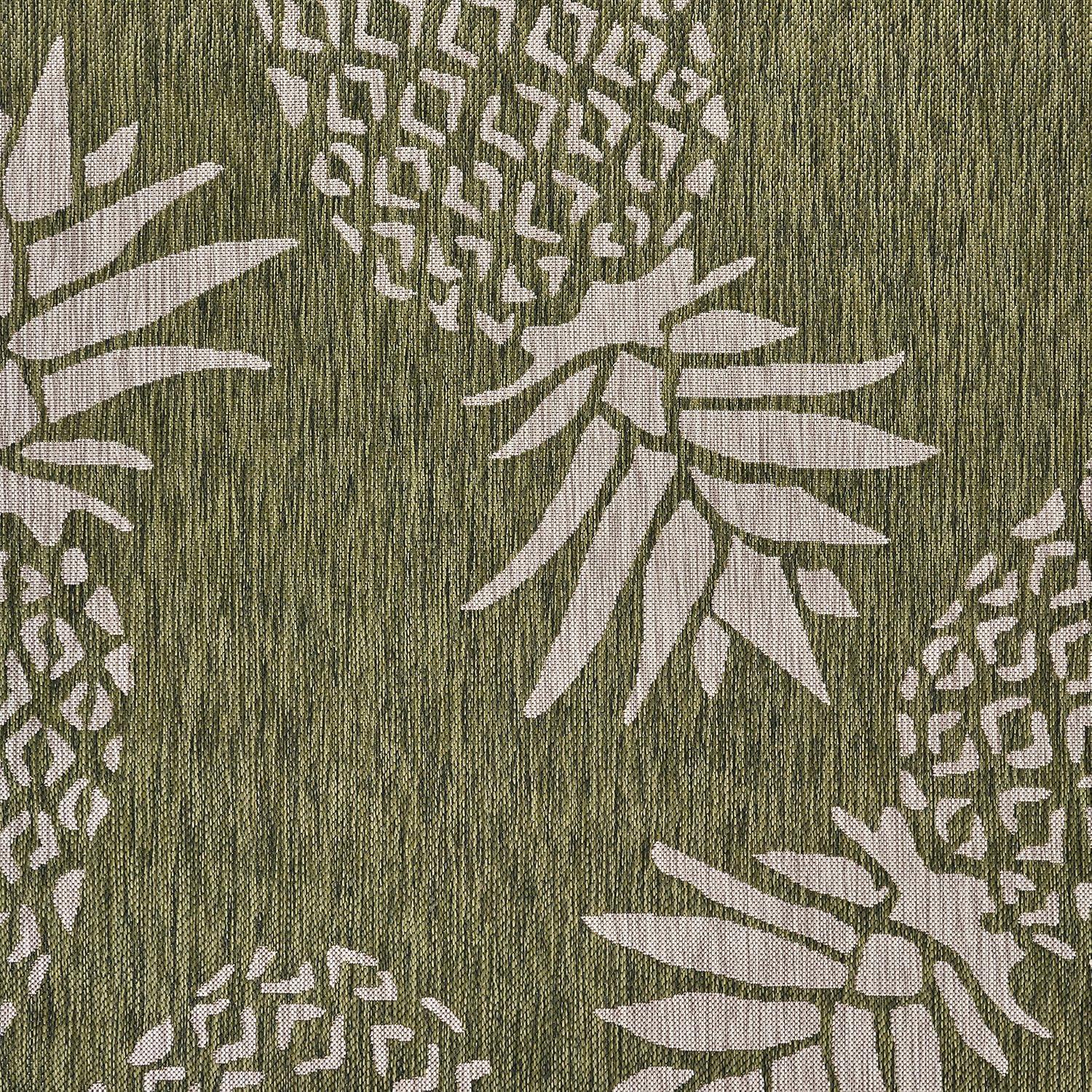 5â€™ x 7â€™ Green Pineapple Indoor Outdoor Area Rug
