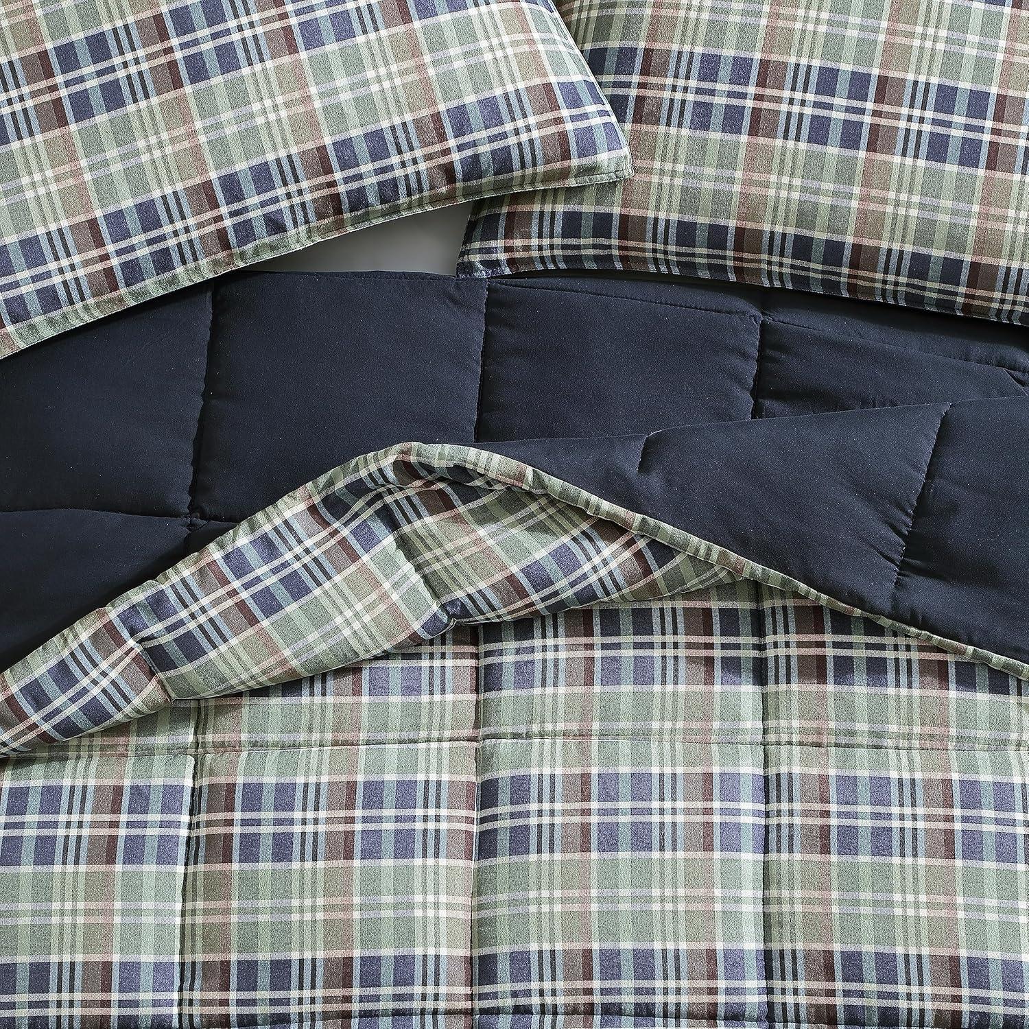 Rugged Plaid Reversible Comforter Mini Set - Eddie Bauer