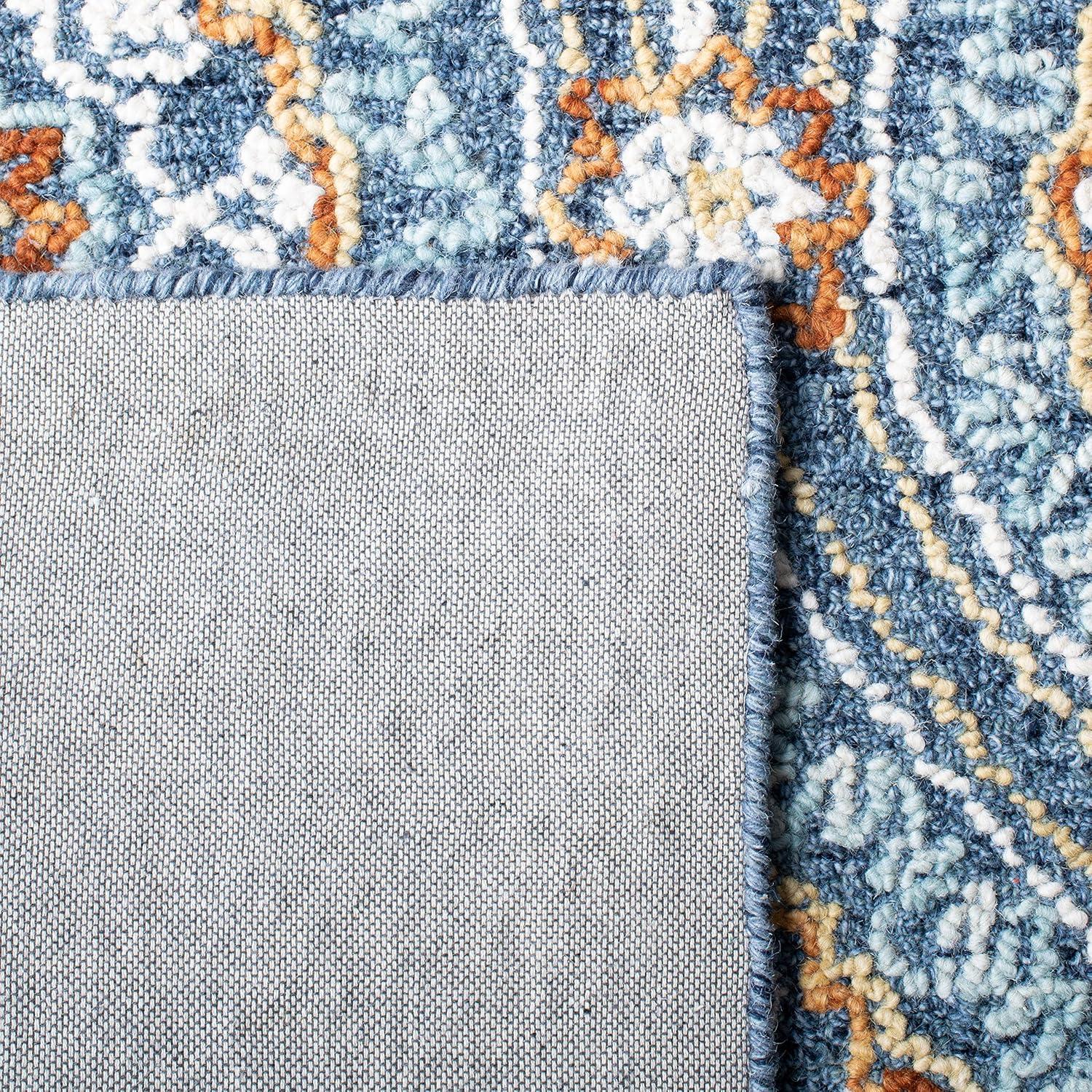 SAFAVIEH Blossom Dima Damask Area Rug, Navy/Yellow, 8' x 10'