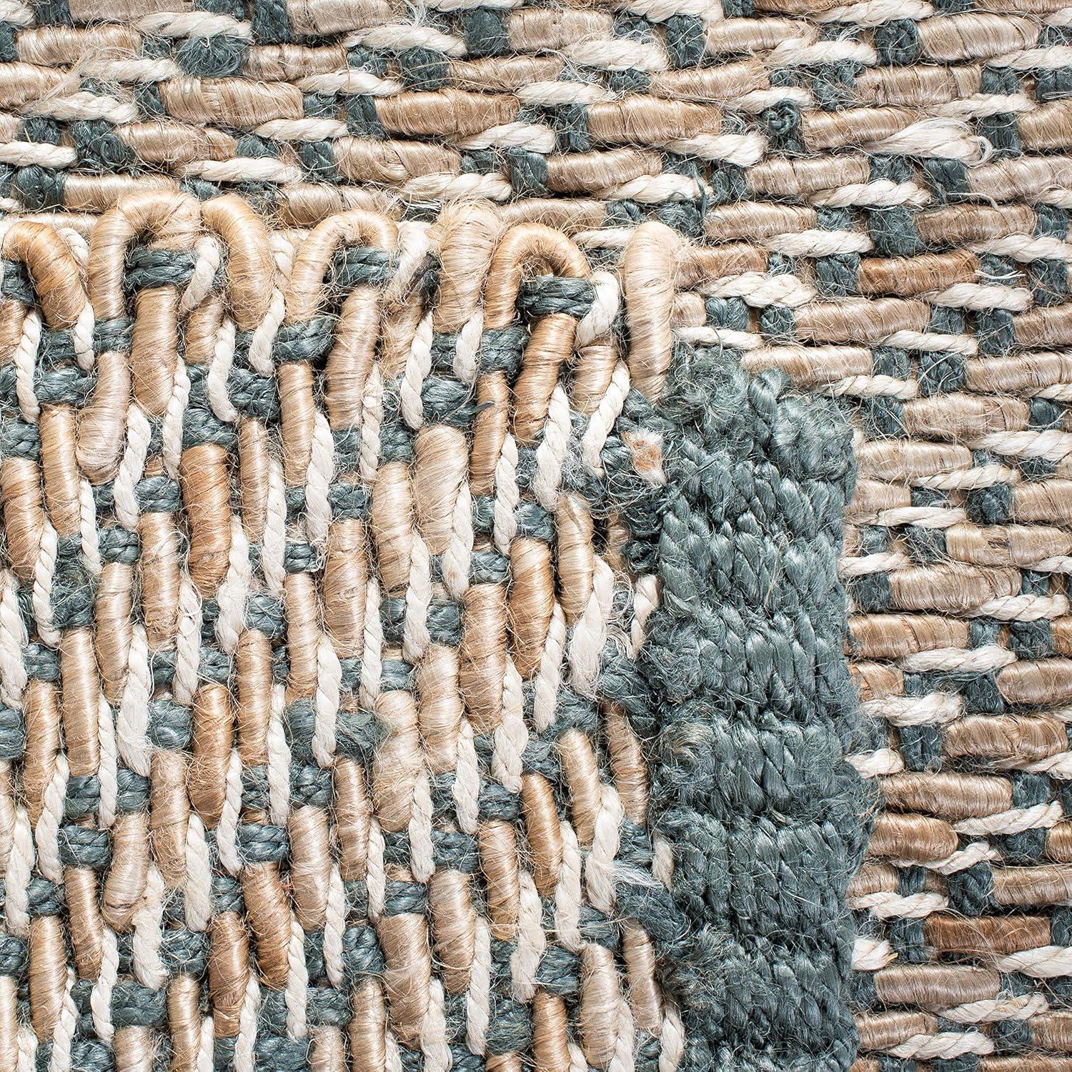 Natural Fiber NF454 Hand Woven Indoor Area Rug - Blue/Natural - 5'x8' - Safavieh.