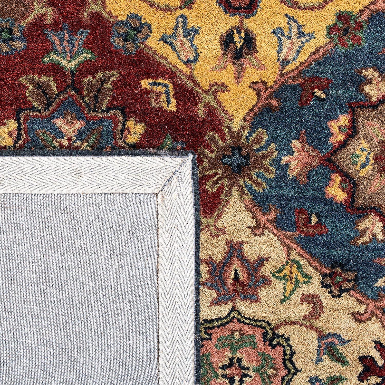 Heritage HG926 Hand Tufted Runner Rug - Red/Multi - 2'3"x18' - Safavieh.