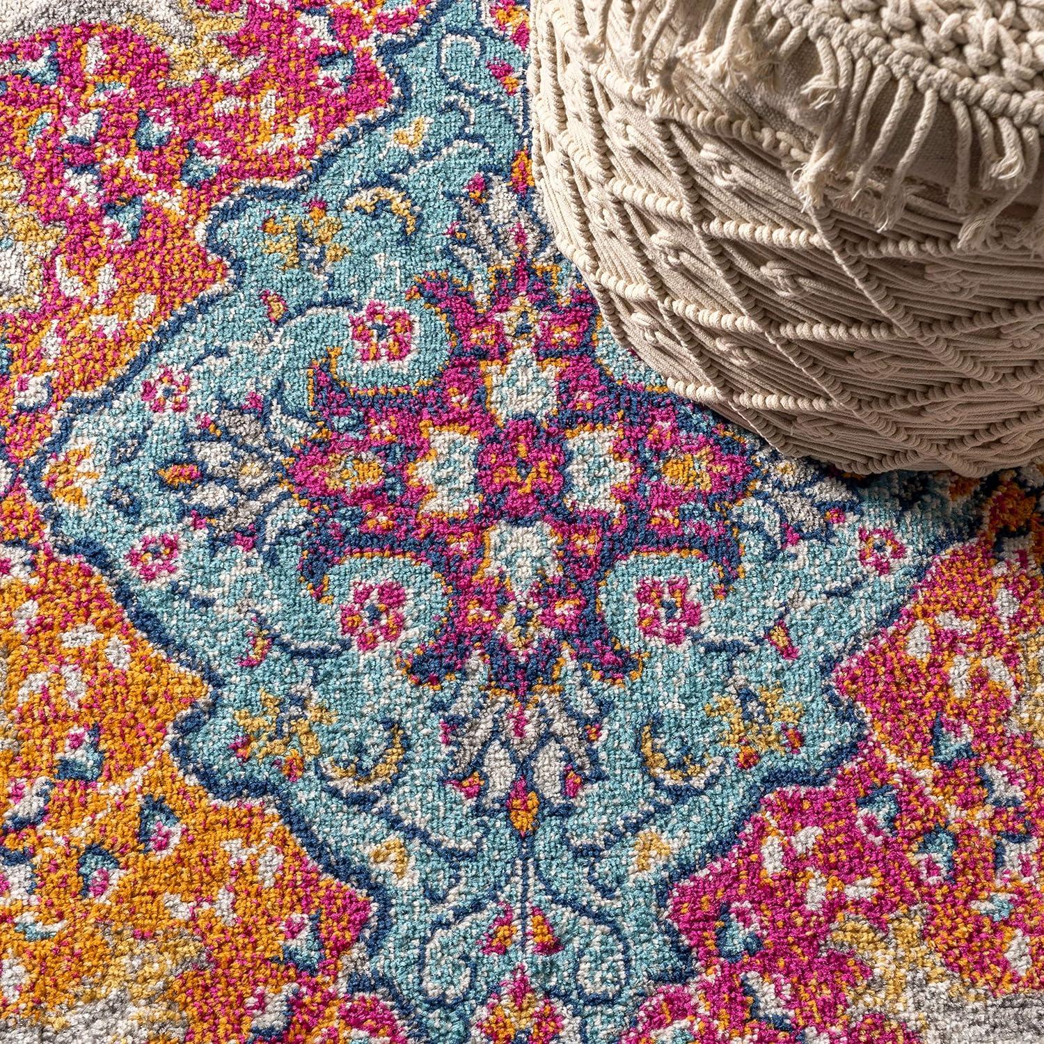 Bohemian Inspired Flair Boho Vintage Medallion Area Rug - JONATHAN Y