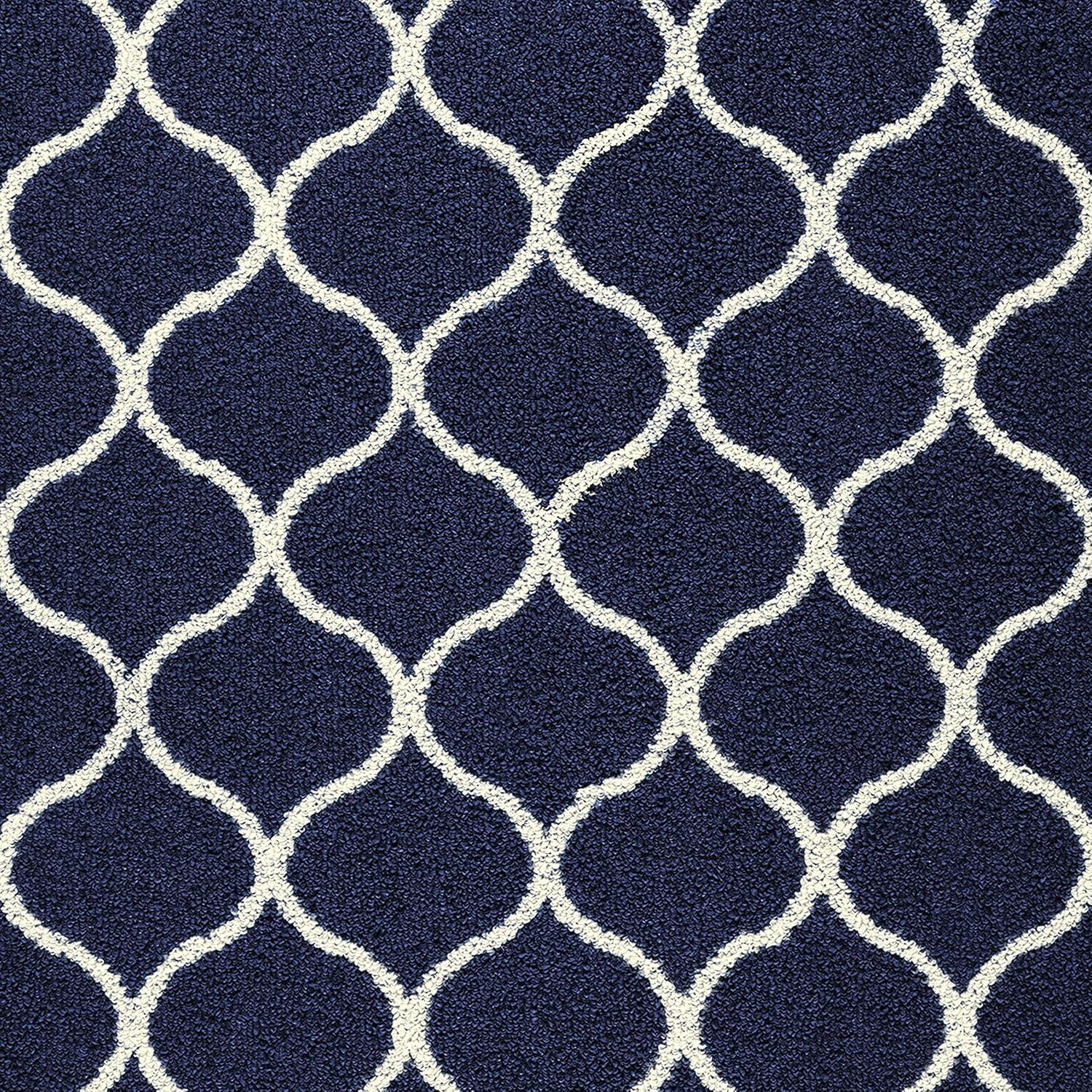 Hershman Tufted Blue/White Indoor Rug