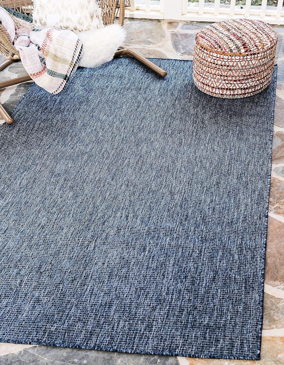 Unique Loom Outdoor Solid Solid Woven Area Rug