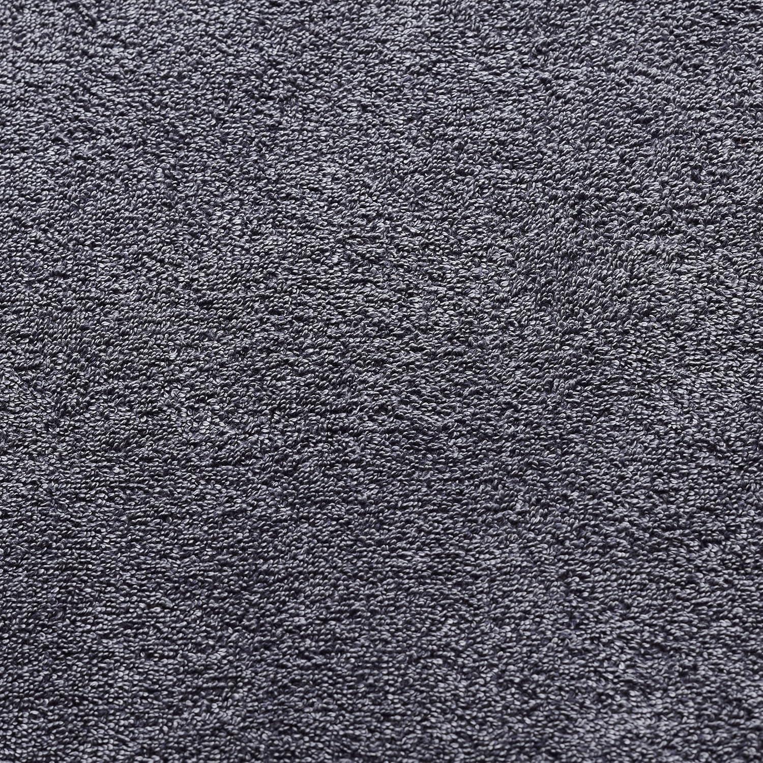 Superior Denim Wash 100% Cotton 550 GSM 6 Piece Bath Towel Set, 2 Face, 2 Hand, 2 Bath Towels, Ideal for Bathroom, Kitchen or Beach, Quick Dry, Jacquard & Solid, Mid-Weight, Navy Blue