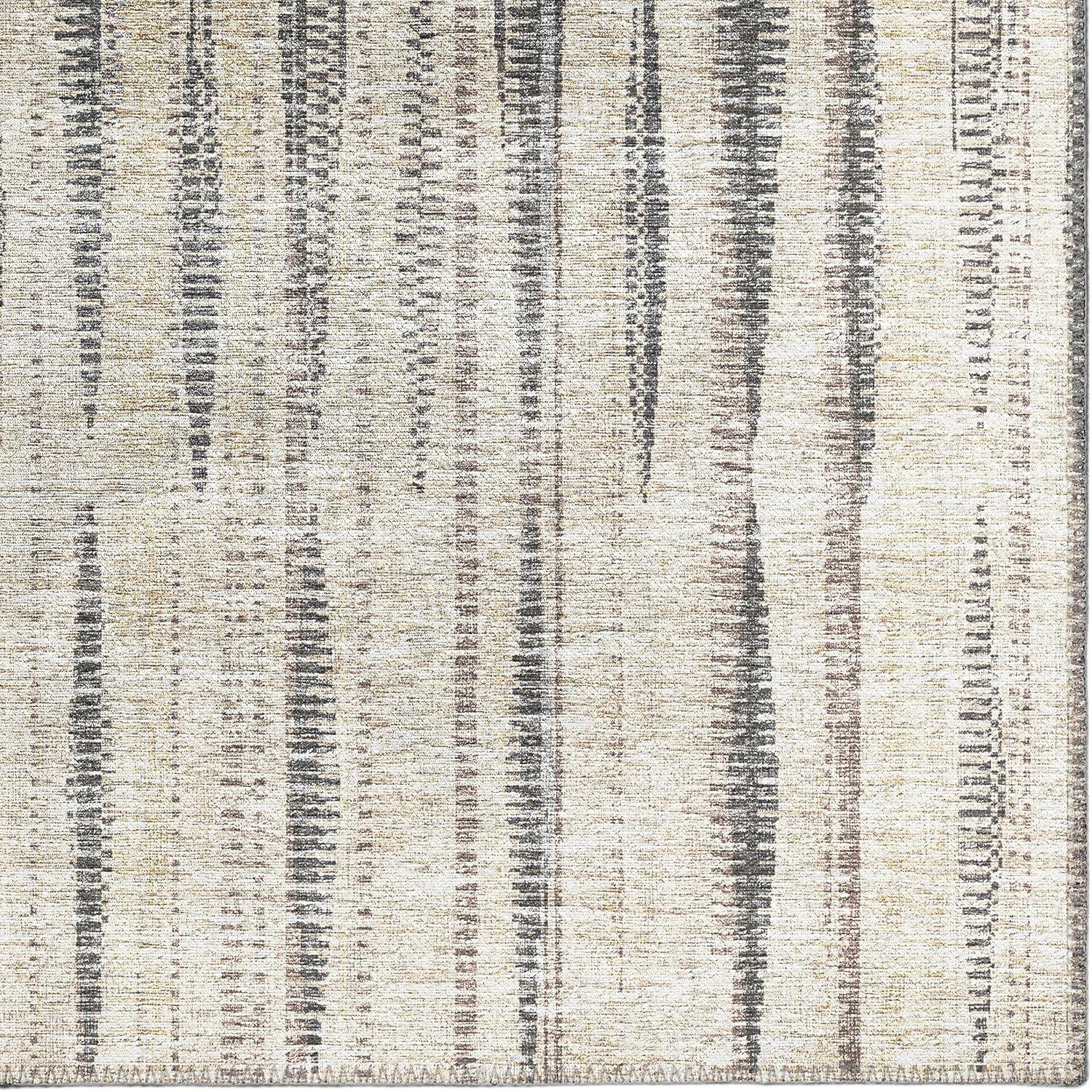 Addison Rugs Indoor/Outdoor Waverly Modern Stripes Washable Rug 3' x 5' - Beige