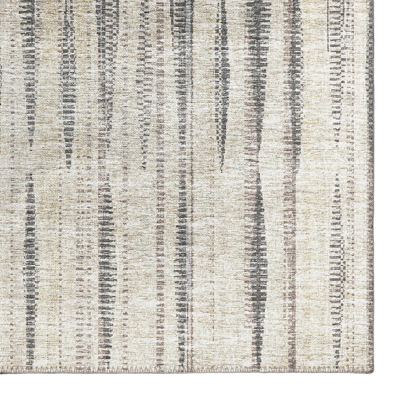 Addison Rugs Indoor/Outdoor Waverly Modern Stripes Washable Rug 3' x 5' - Beige