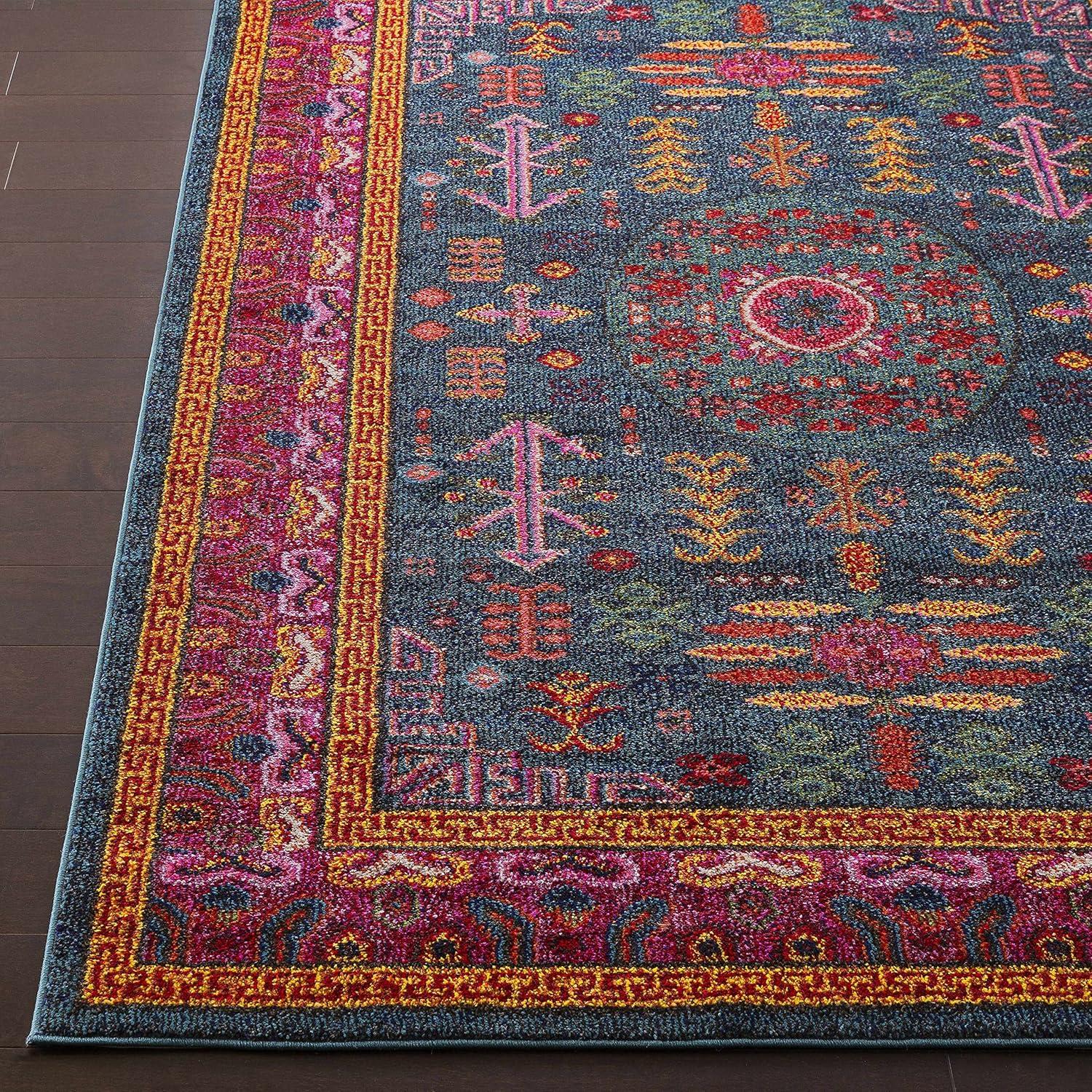 Hauteloom Cleveland Colorful Traditional Area Rug