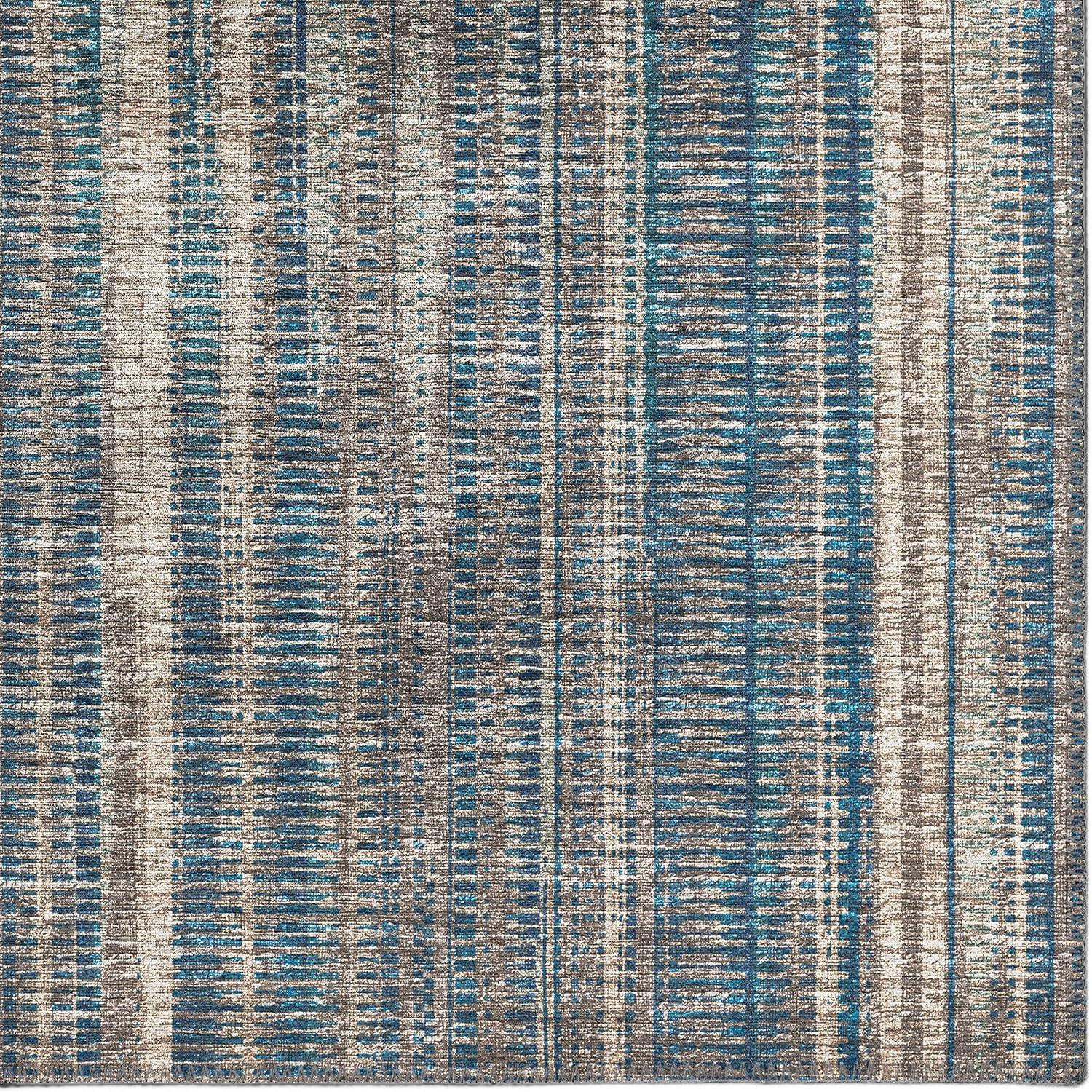 Addison Rugs Indoor/Outdoor Waverly Modern Stripes Washable Rug 3' x 5' - Earth