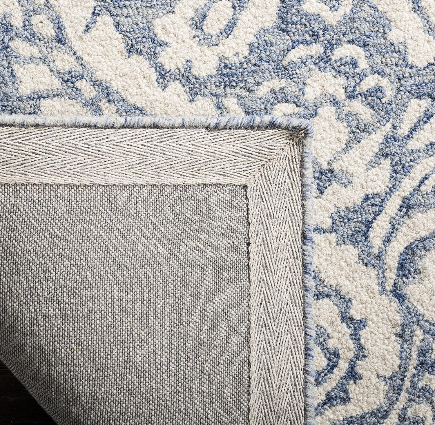 Blossom BLM106 Hand Tufted Indoor Accent Rug - Blue/Ivory - 2'x3' - Safavieh