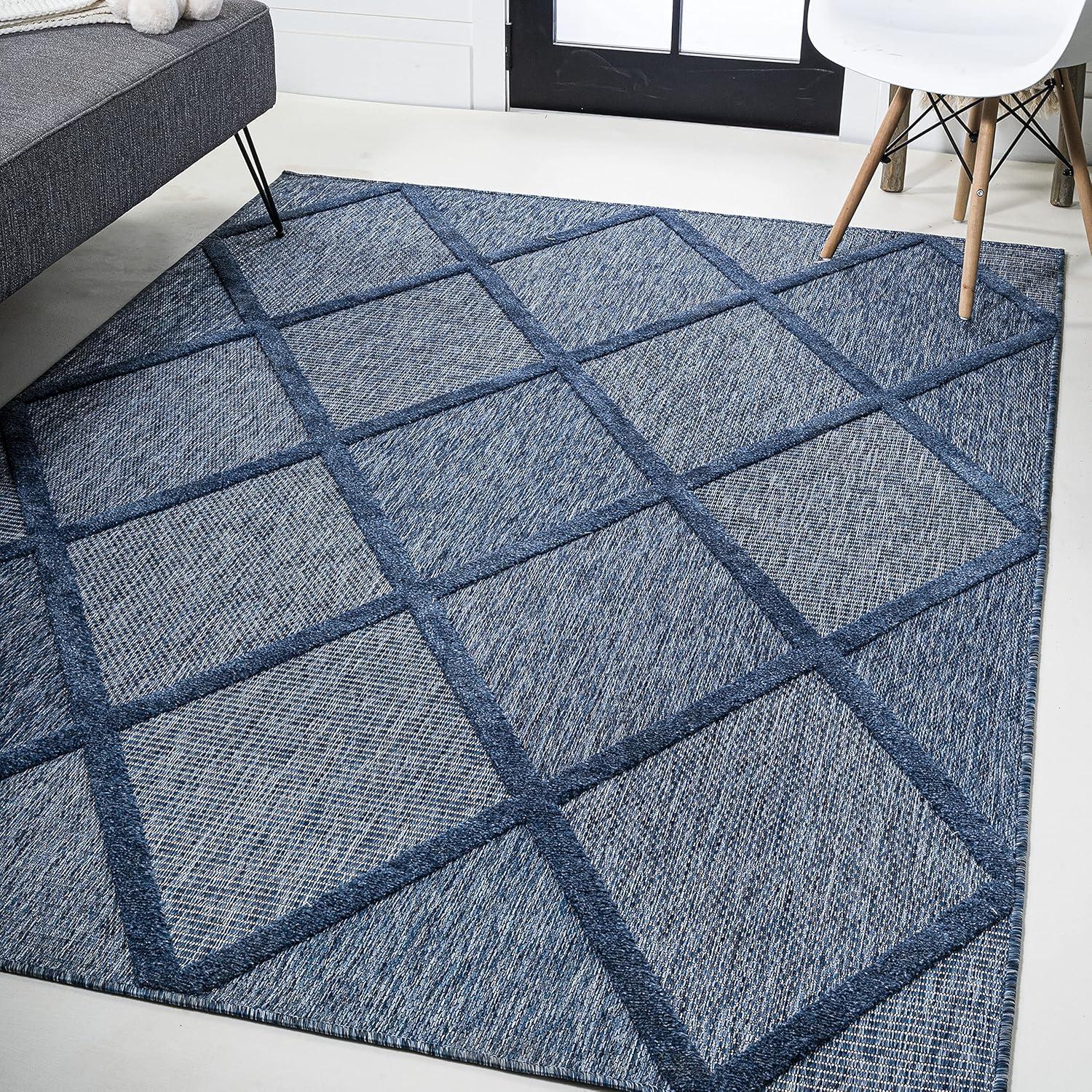 Salines Diamond Trellis Indoor/Outdoor Area Rug - JONATHAN Y