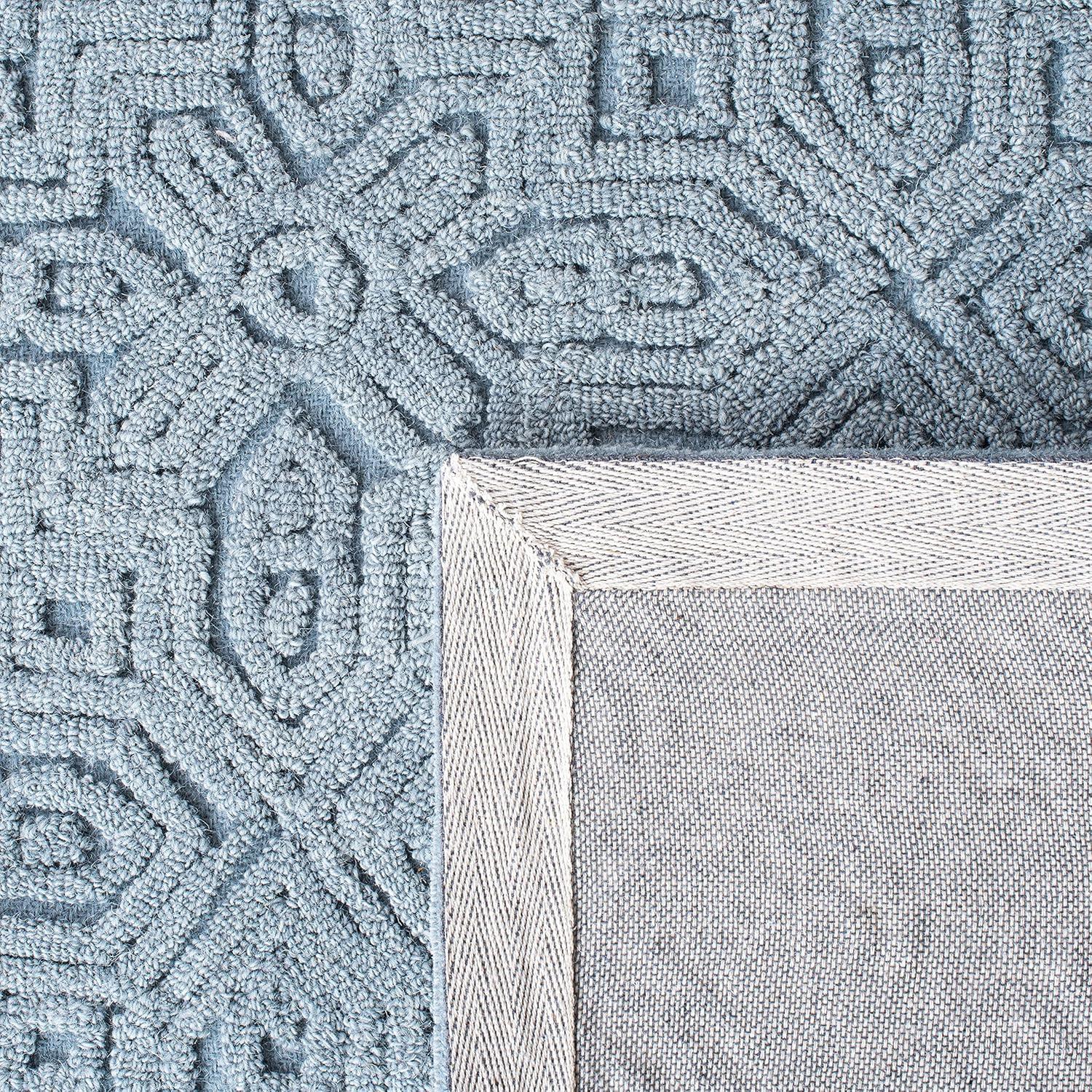 Textural TXT101 Hand Tufted Area Rug - Blue - 8'x10' - Safavieh.