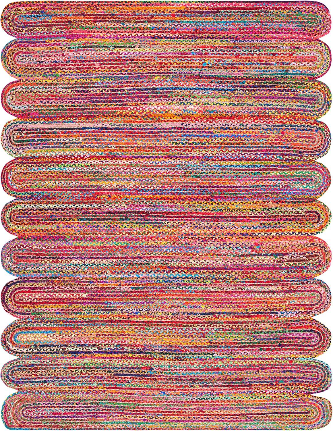 Cape Cod CAP208 Woven Indoor Area Rug - Red/Multi - 6'x9' - Safavieh